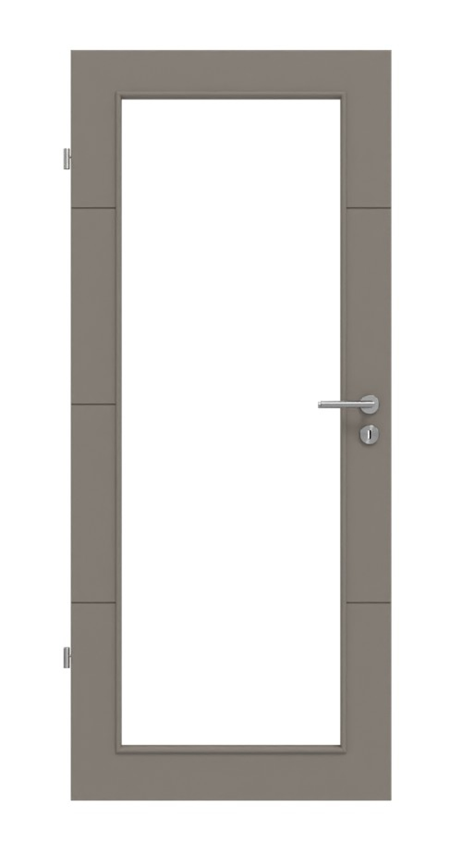 Frontansicht von Signum 34 LA 27 Basic Lack Taupe RAL 7048 Innentür - Huga