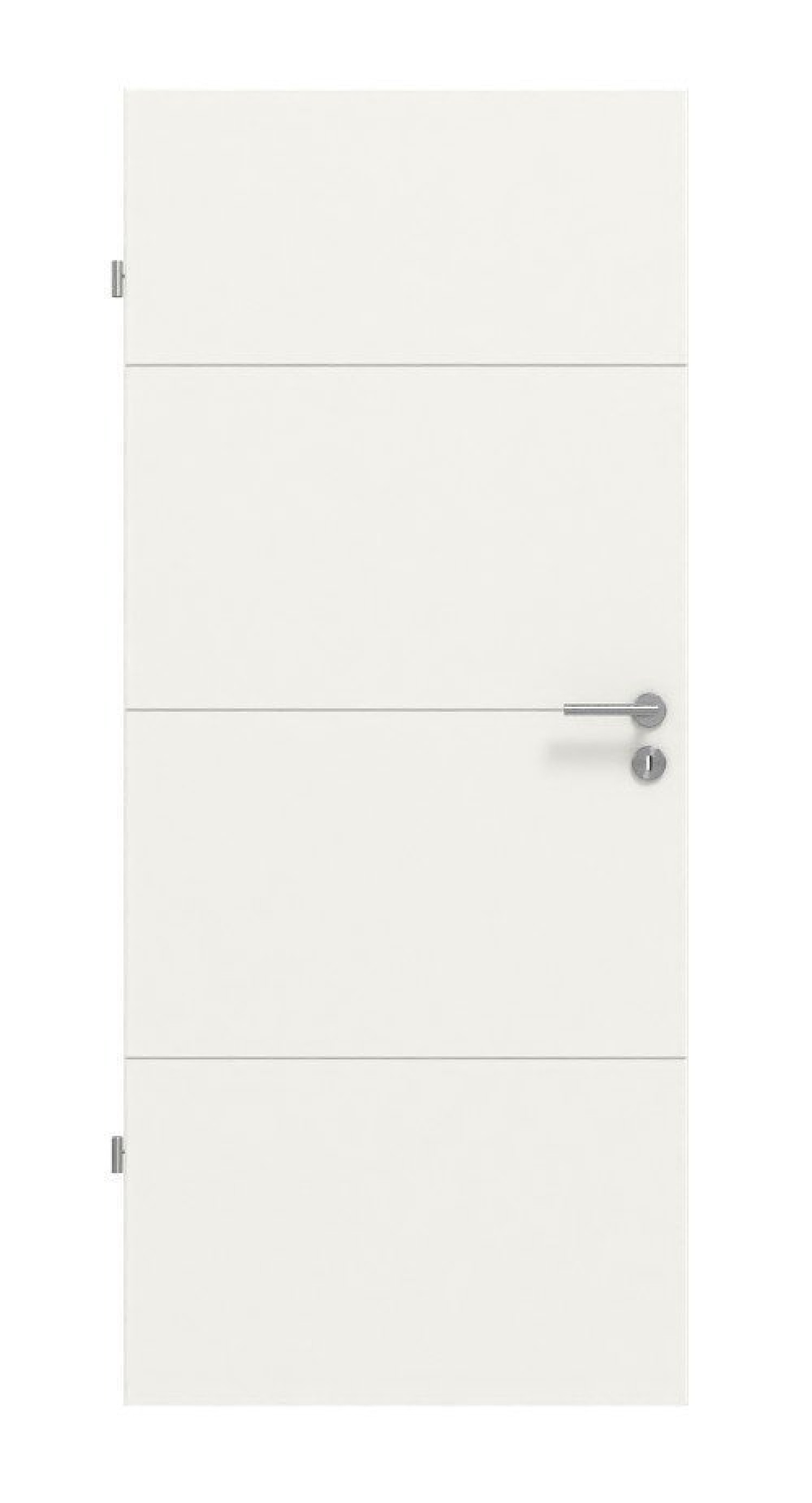 HÖRMANN Innentür CH-Norm Groove 34 Weißlack DesignLine