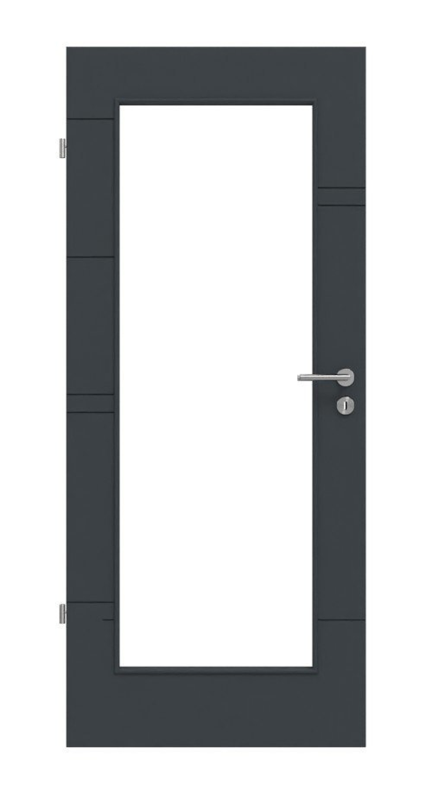 Frontansicht von Signum 50 LA 8 Basic Lack Anthrazit RAL 7016 Innentür - Huga