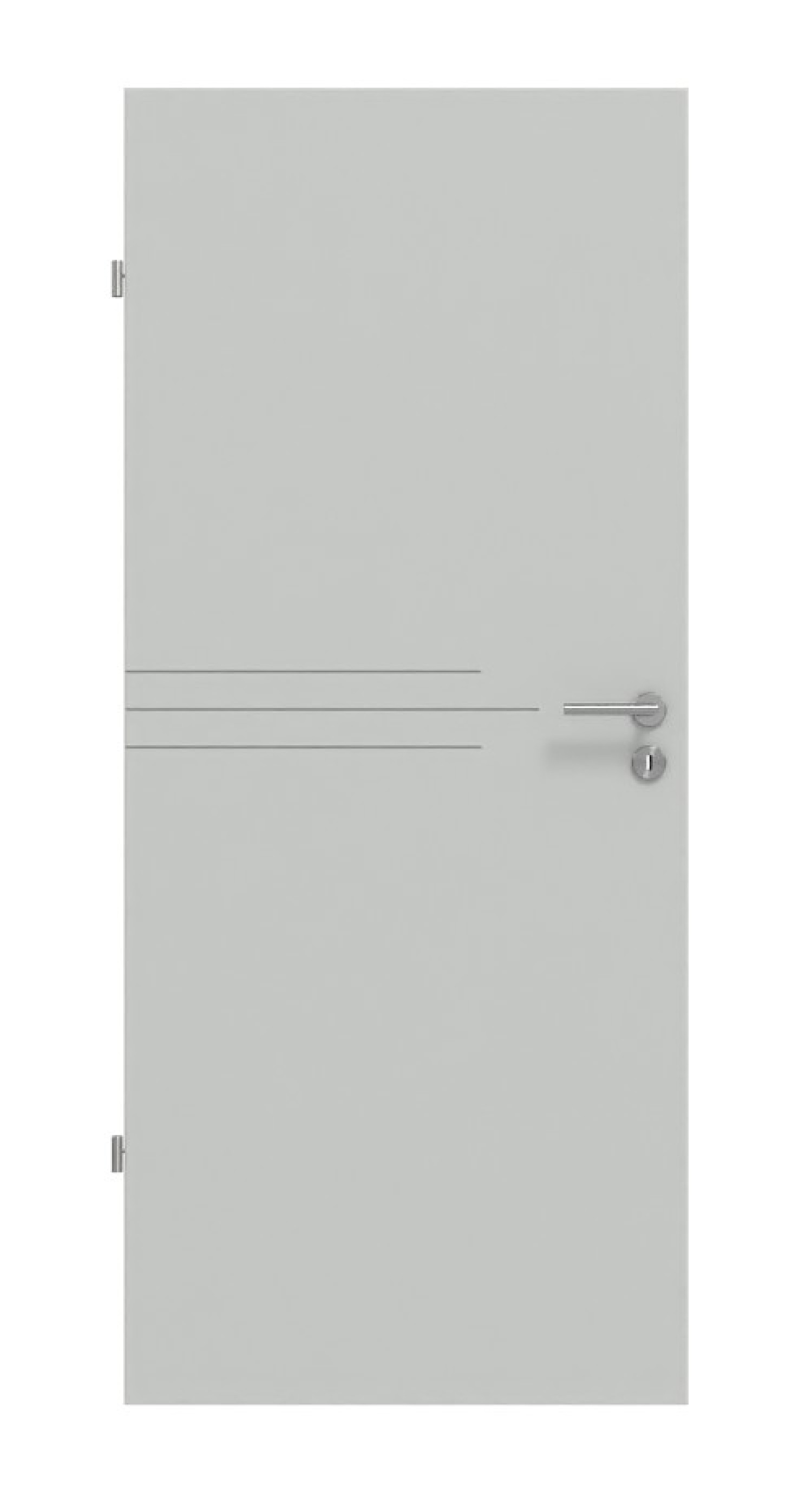 HÖRMANN Innentür Groove 56 Grau RAL 7035 Lack DesignLine