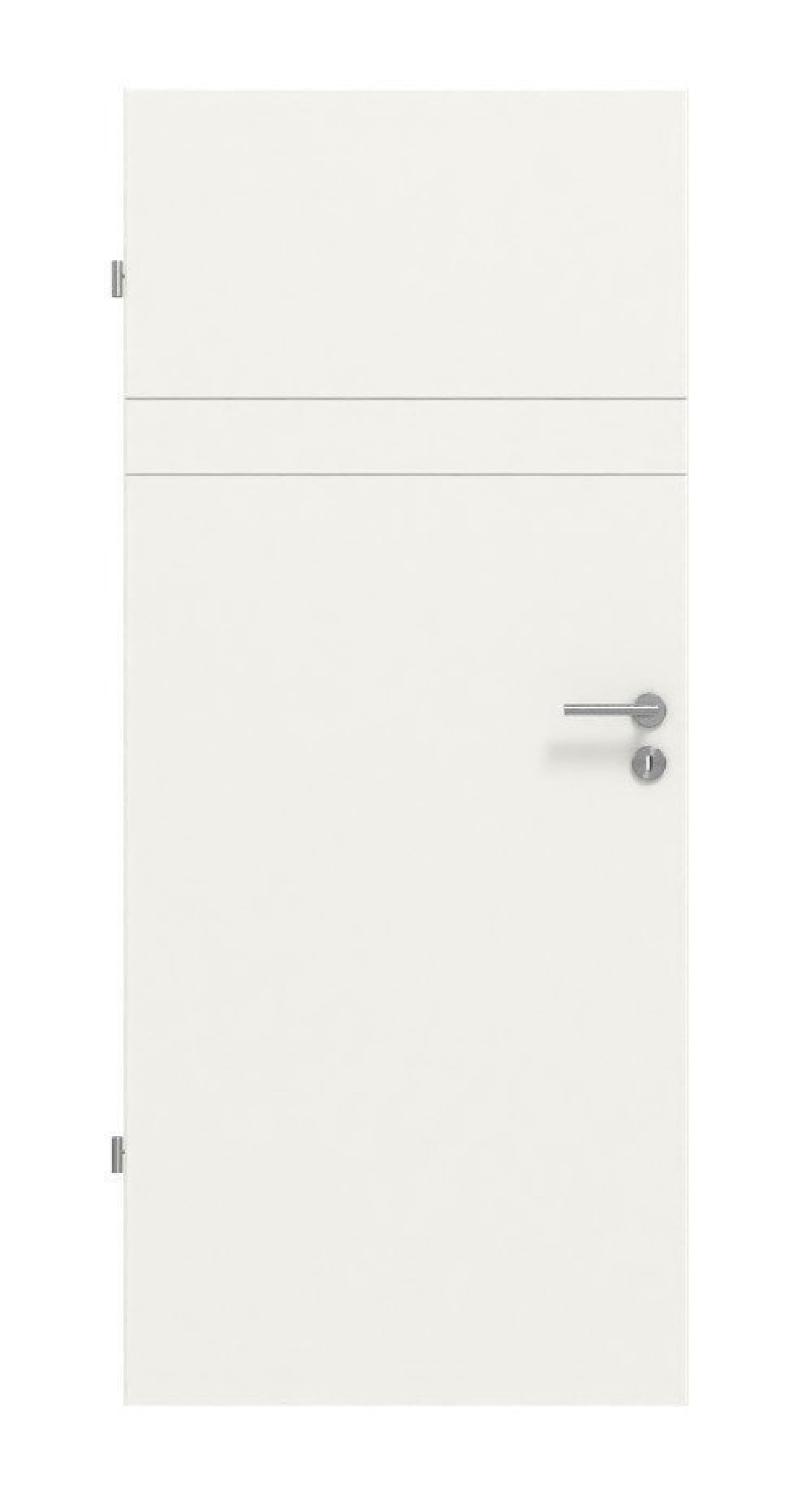 HÖRMANN Innentür CH-Norm Groove 78 Weißlack DesignLine