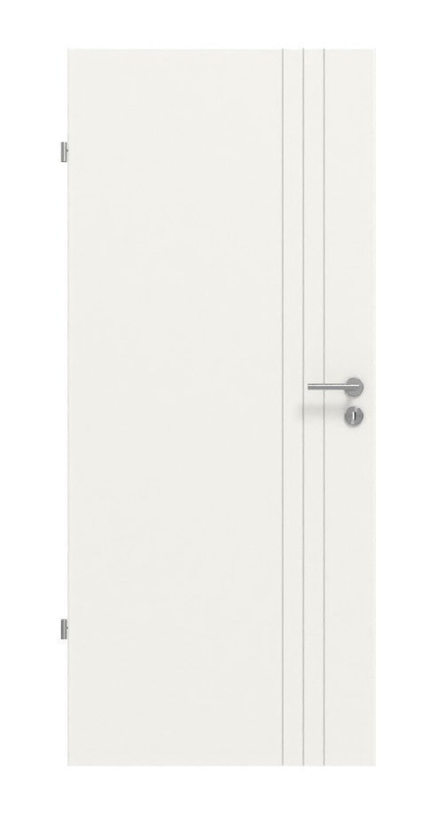 HÖRMANN Innentür CH-Norm Groove 85 Weißlack DesignLine