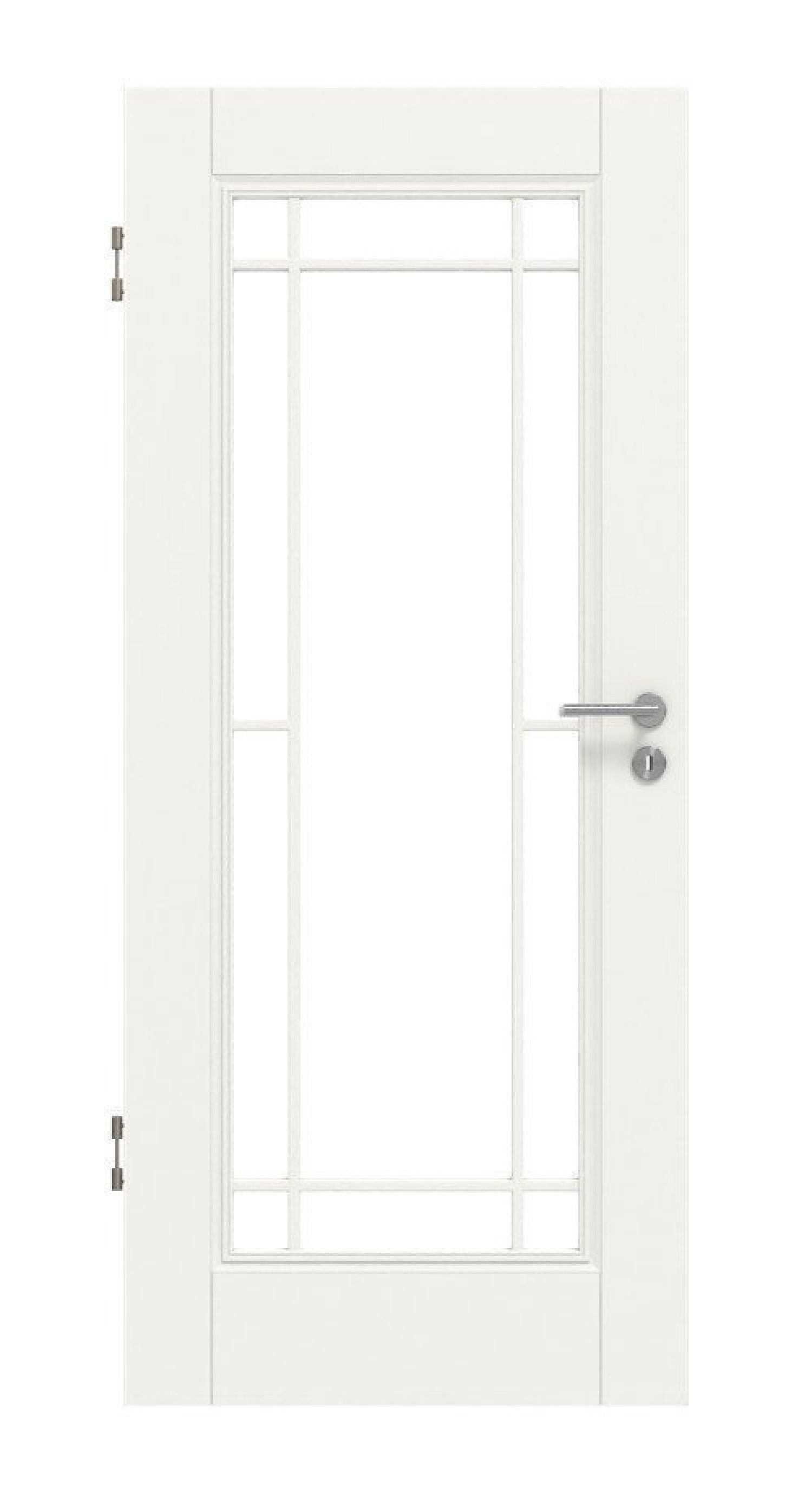 HÖRMANN Innentür CH-Norm Kontura 1 Weißlack ClassicLine mit Lichtausschnitt LA Lugano