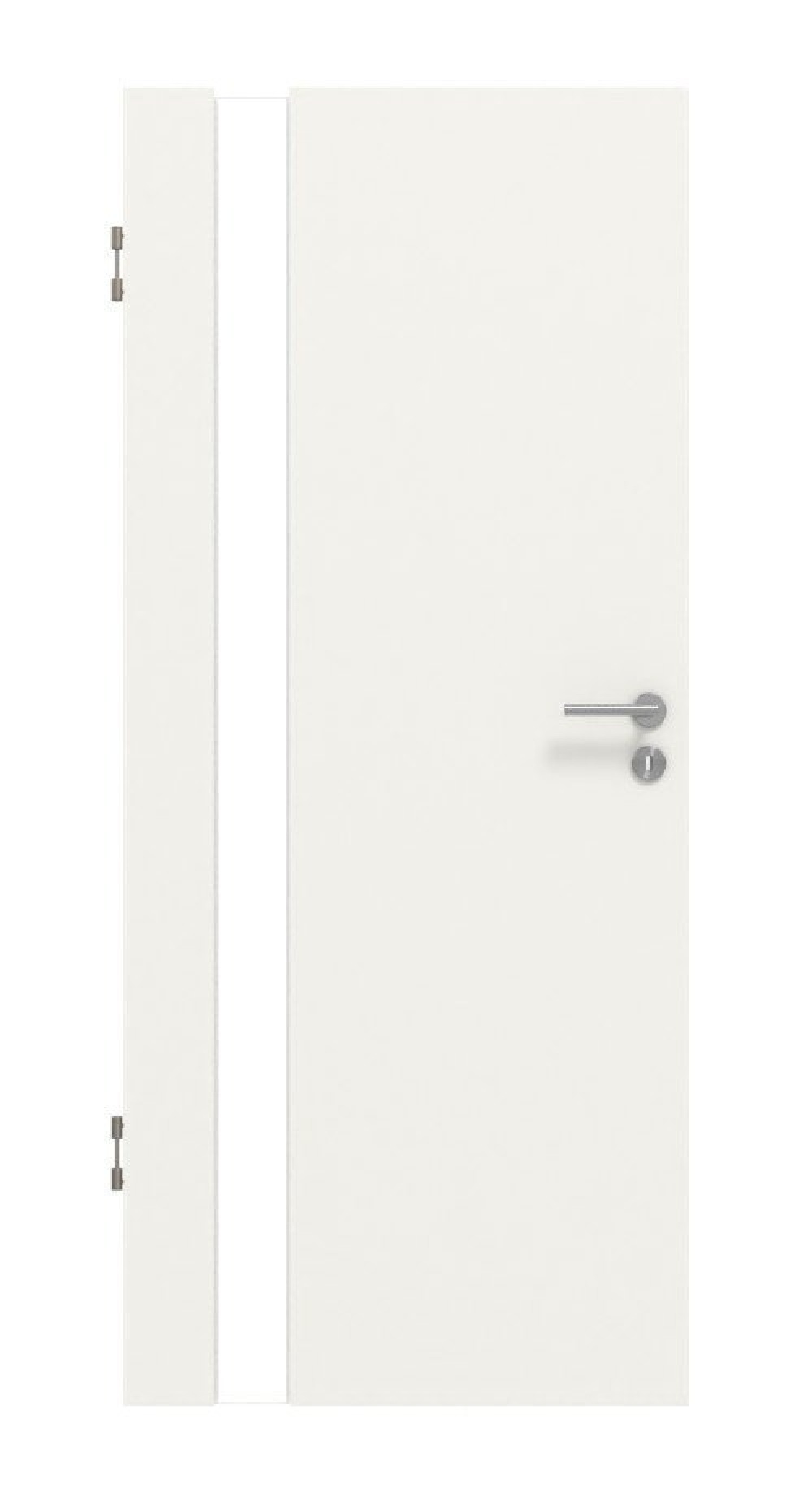 HÖRMANN Innentür CH-Norm Pure 1 Verkehrsweiß RAL 9016 Duradecor DesignLine mit Lichtausschnitt Bandseite