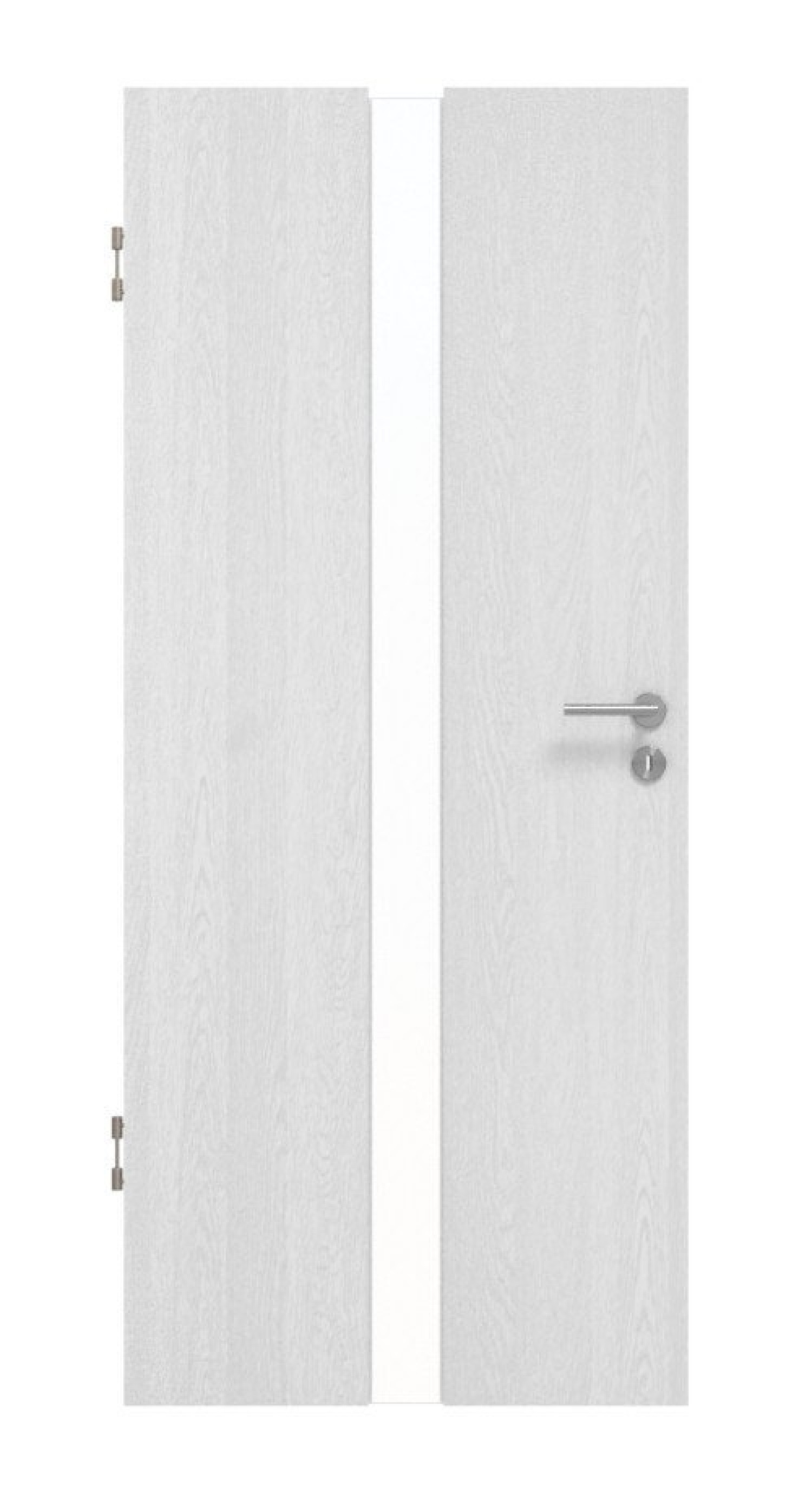 HÖRMANN Innentür CH-Norm Pure 1 Eiche Weiß Duradecor DesignLine mit Lichtausschnitt mittig