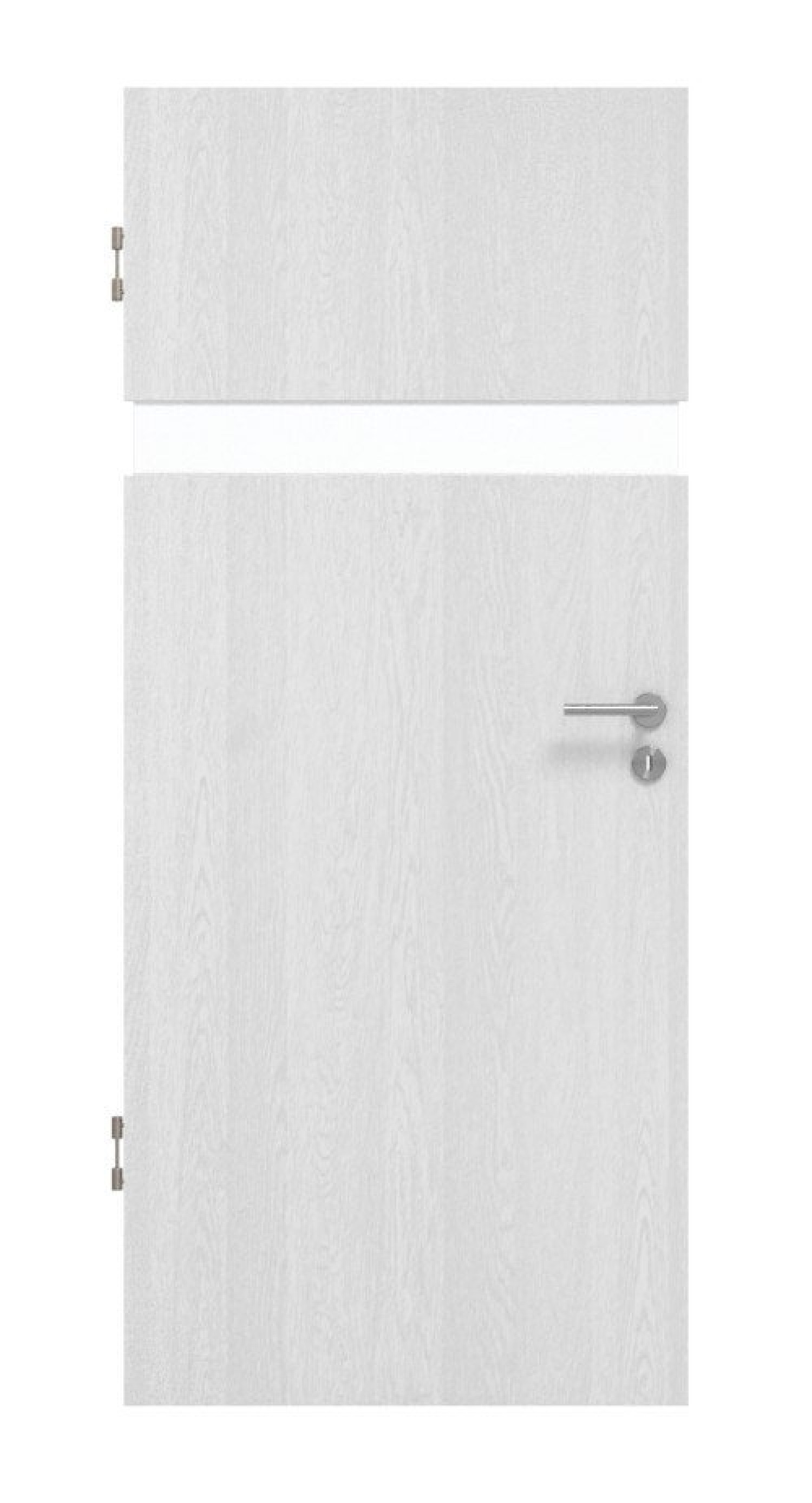 HÖRMANN Innentür CH-Norm Pure 1 Eiche Weiß Duradecor DesignLine mit Lichtausschnitt quer