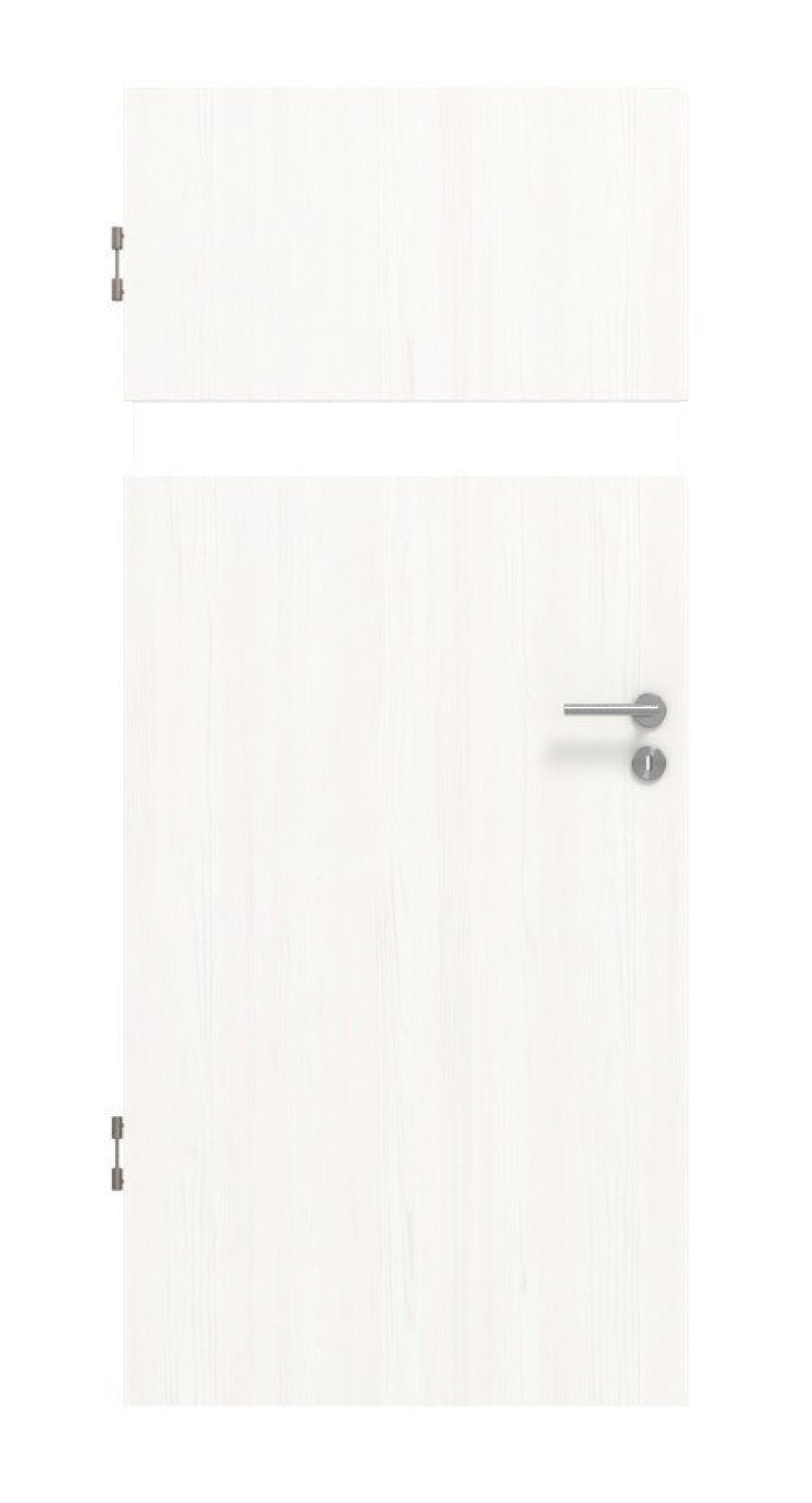HÖRMANN Innentür CH-Norm Pure 1 Gebürstetes Weiß Duradecor DesignLine mit Lichtausschnitt quer