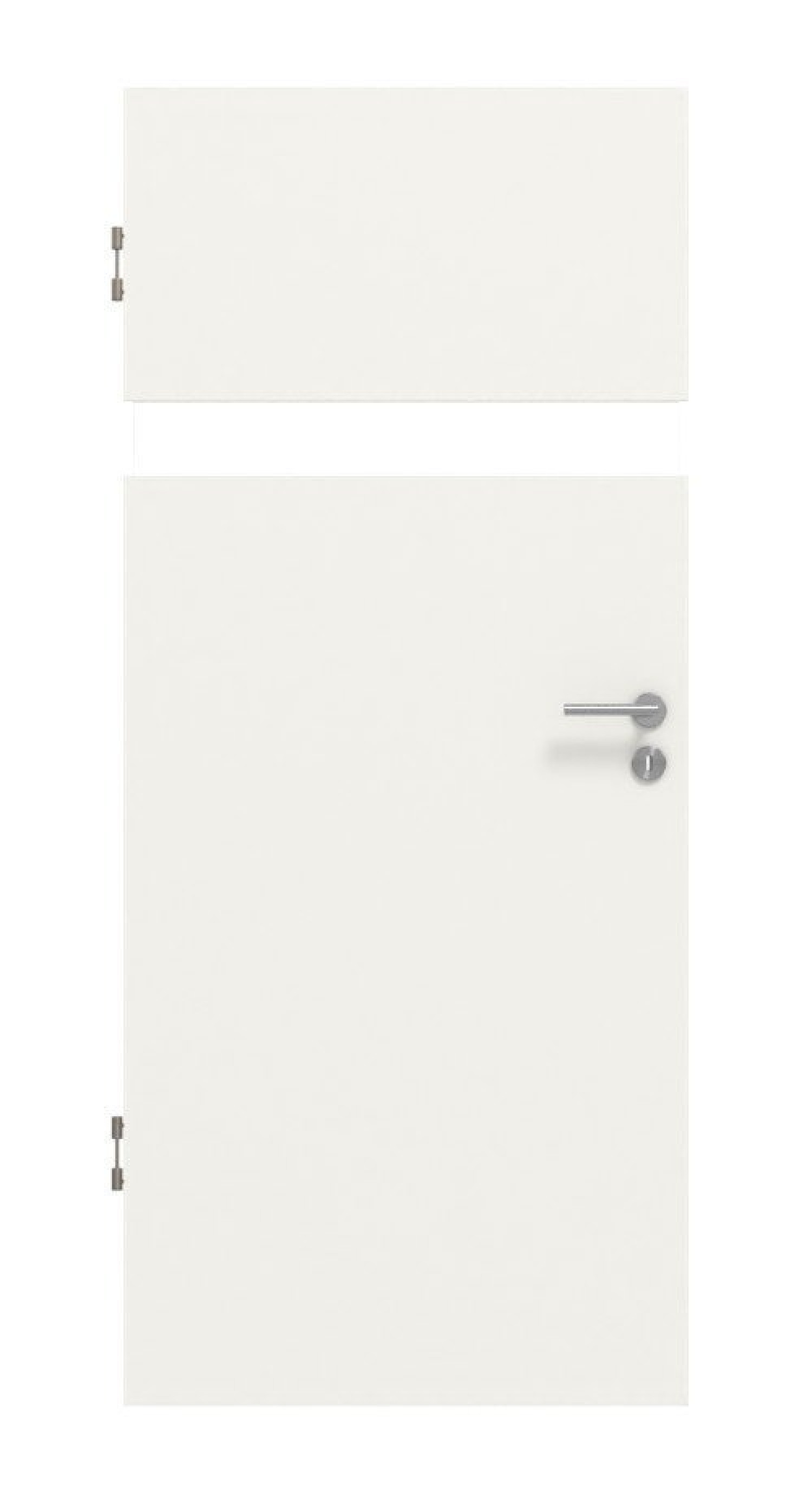 HÖRMANN Innentür CH-Norm Pure 1 Weißlack DesignLine mit Lichtausschnitt quer