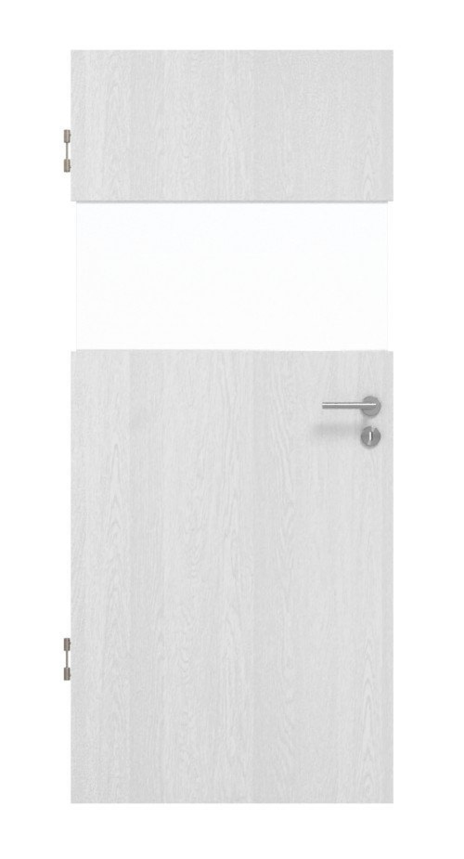 HÖRMANN Innentür CH-Norm Pure 2 Eiche Weiß Duradecor DesignLine mit Lichtausschnitt quer