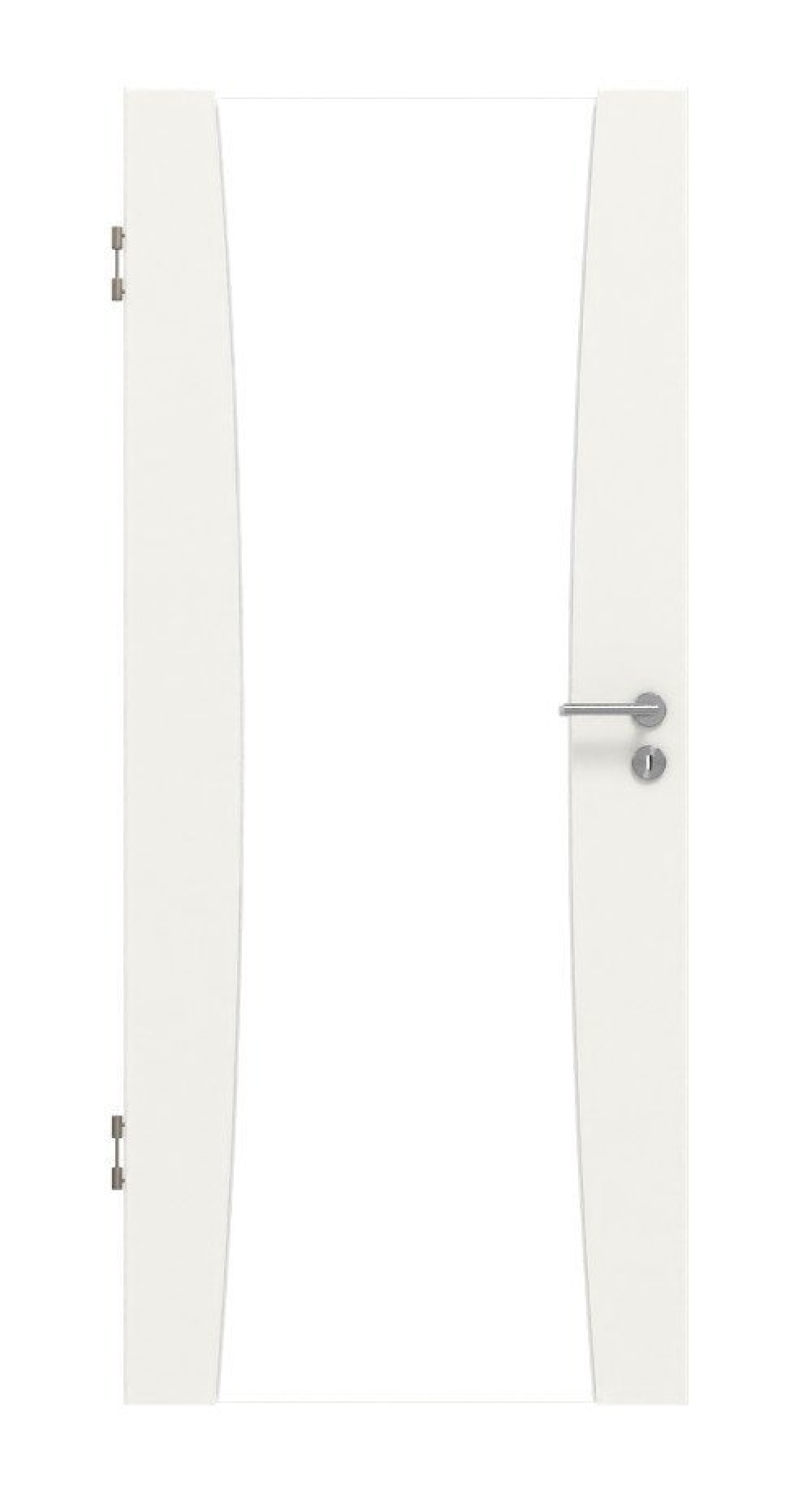 Frontansicht von Rail 2 DesignLine Duradecor Verkehrsweiß RAL 9016 Innentür - Hörmann