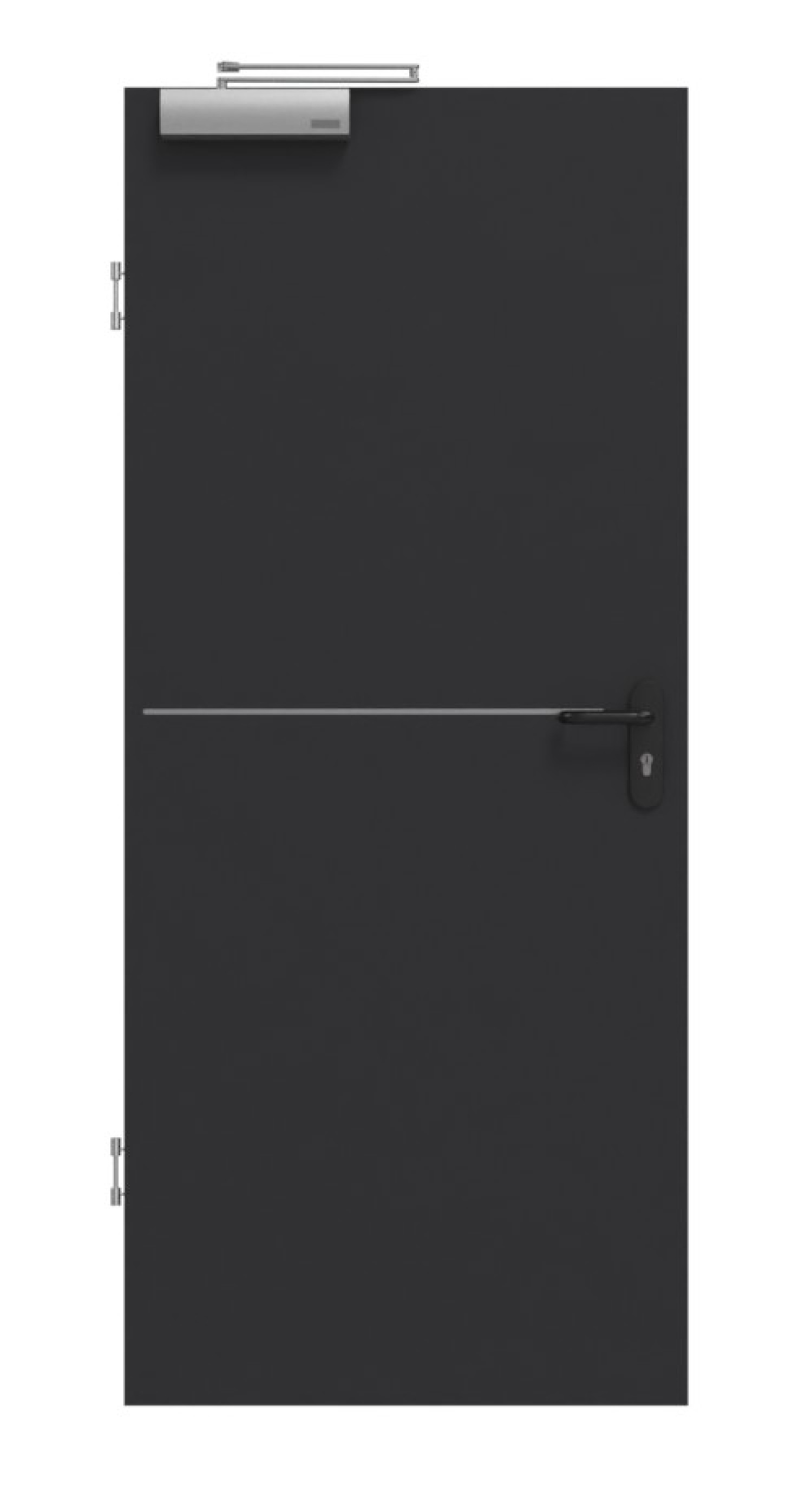 GARANT Rauchschutztür Aura 831 Matt RAL 9005 G-TEC