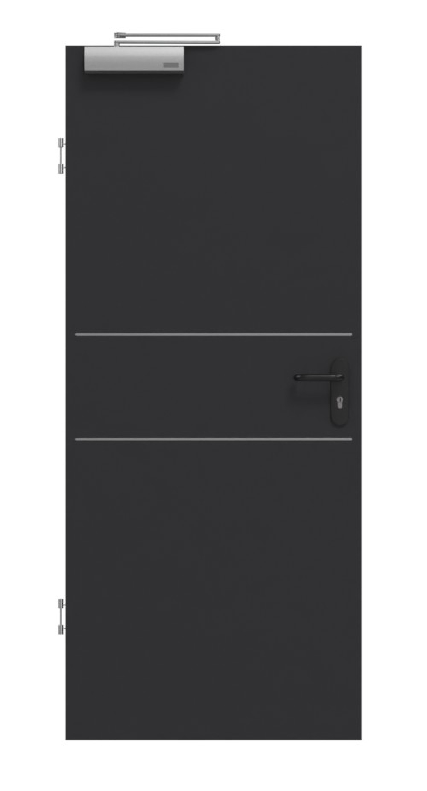 GARANT Rauchschutztür Aura 832 Matt RAL 9005 G-TEC