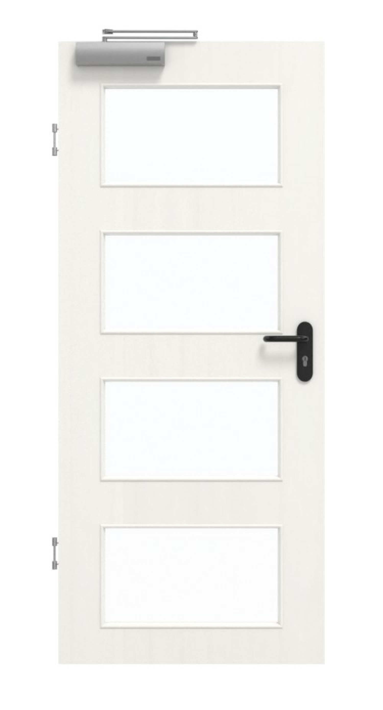 GARANT Rauchschutztür Authentic Bianco GCK08 mit Lichtausschnitt LA-11