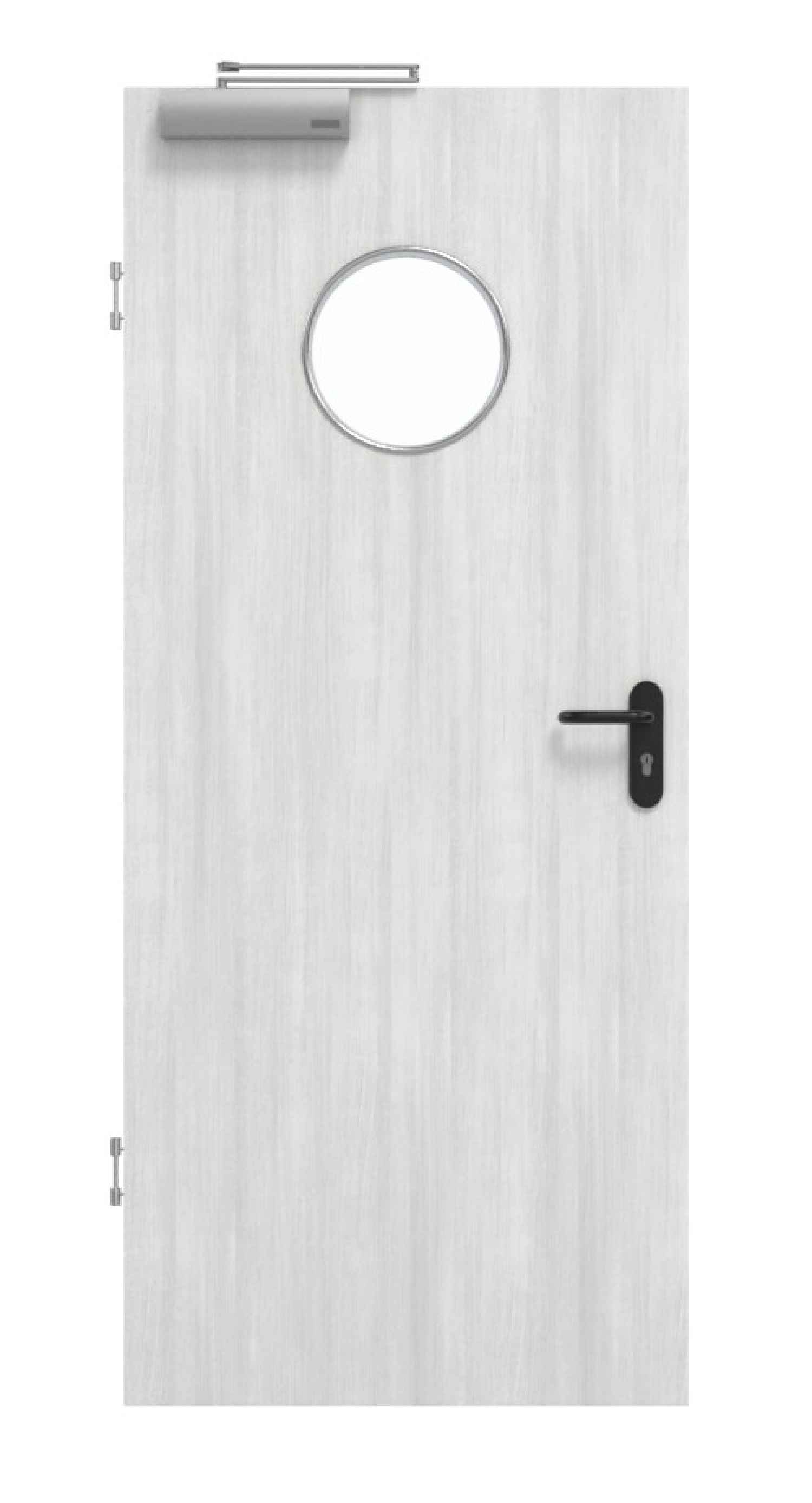 GARANT Rauchschutztür Authentic Grigio GCK08 mit Lichtausschnitt LA-12