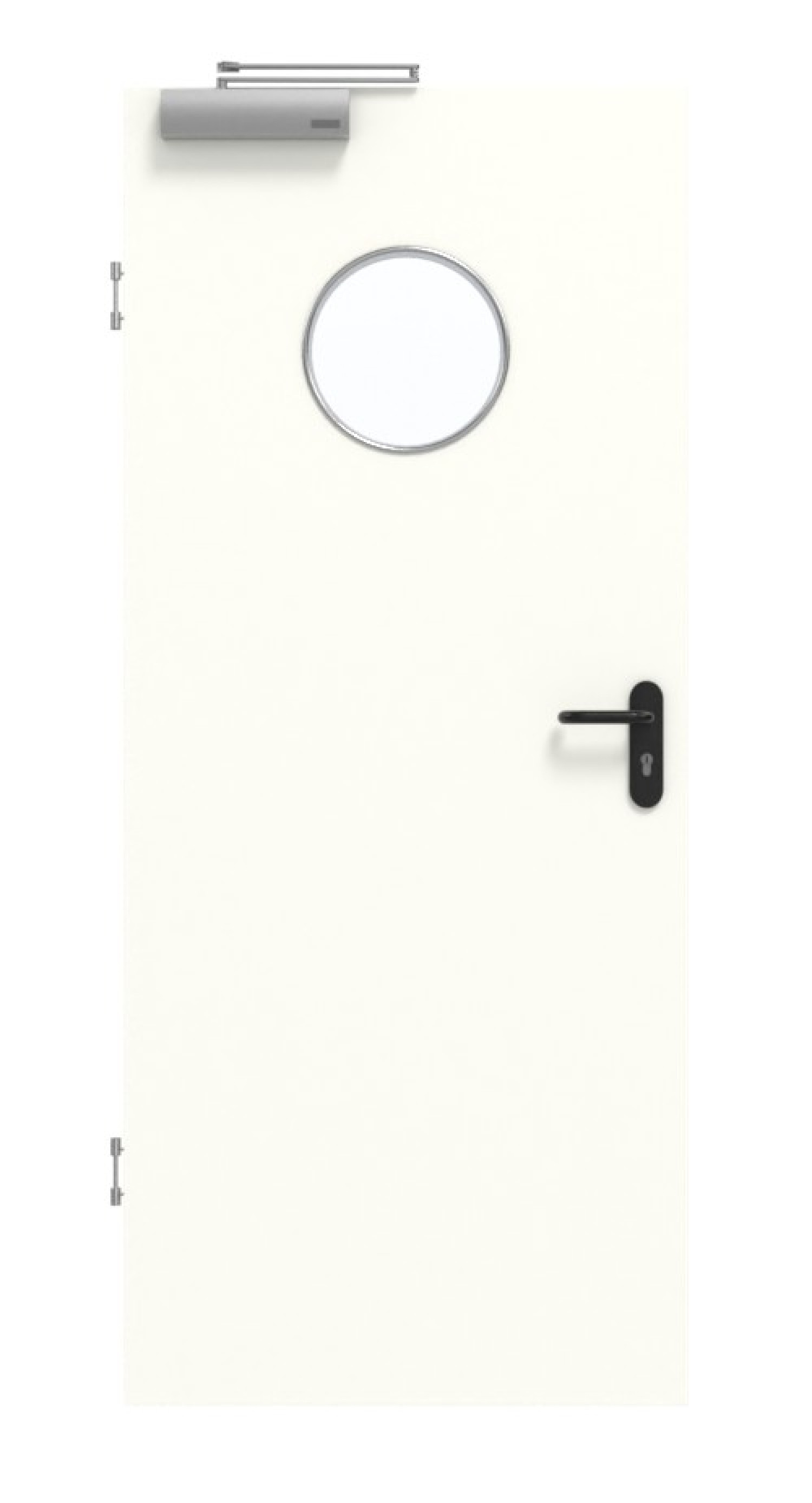 GARANT Rauchschutztür U11026SD Kristallweiß GHK08 mit Lichtausschnitt LA-12