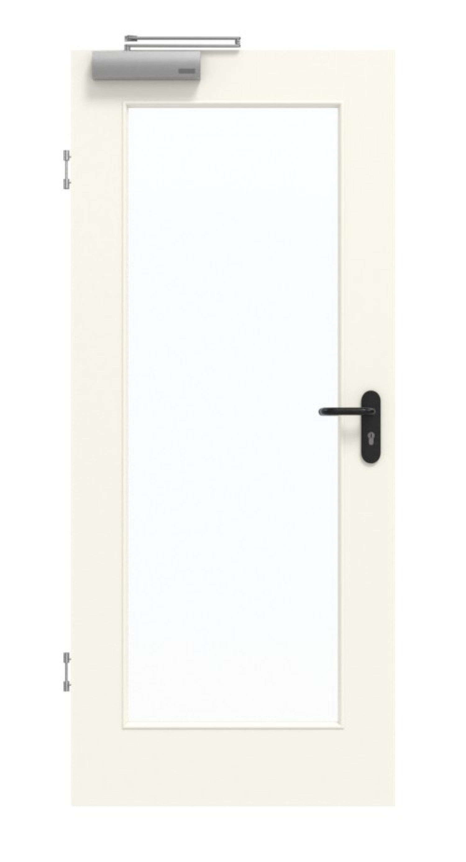 GARANT Rauchschutztür 9417-60 Snow White CePaL mit Lichtausschnitt LA-2