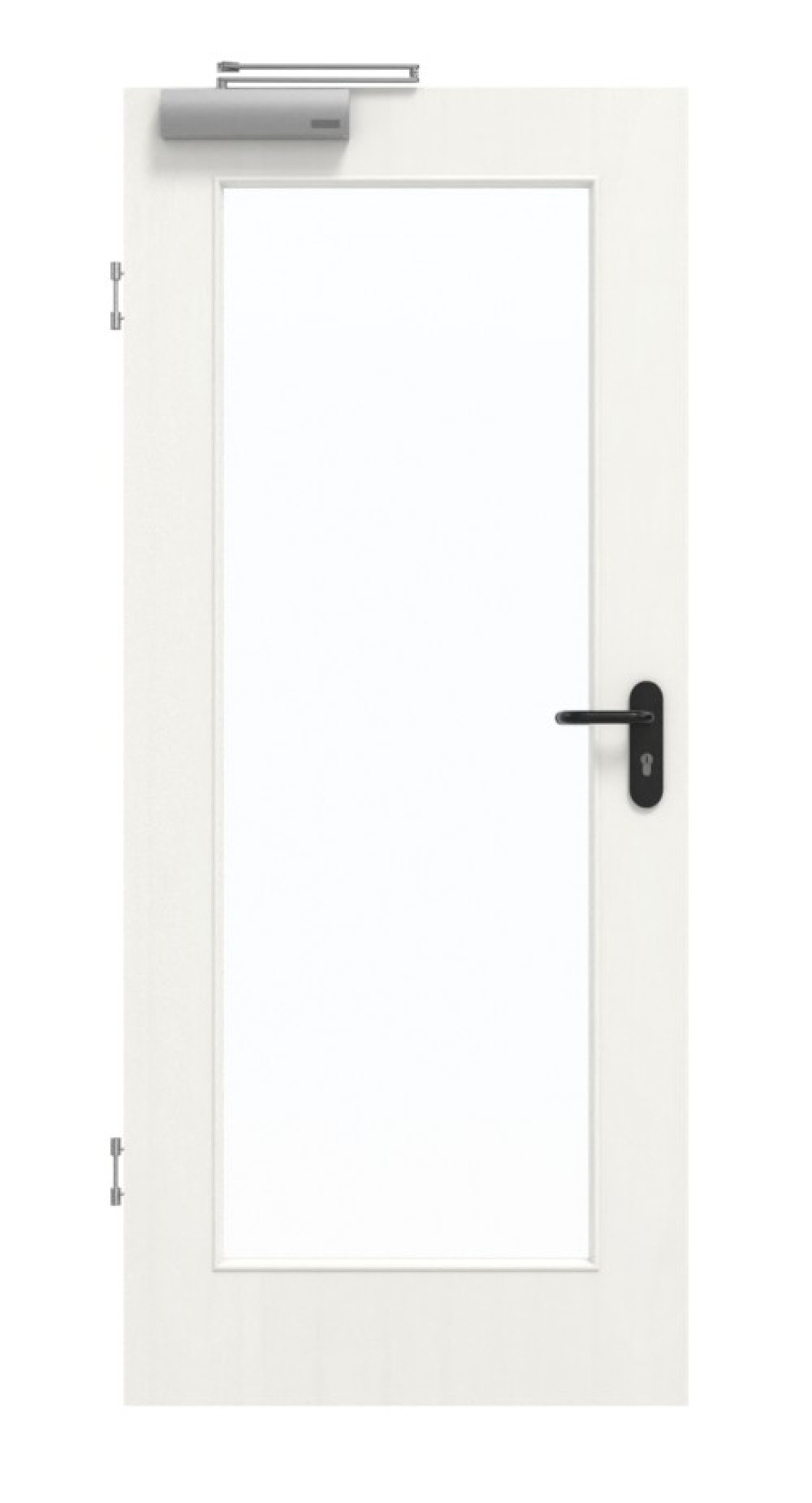 GARANT Rauchschutztür Authentic Bianco GCK08 mit Lichtausschnitt LA-2