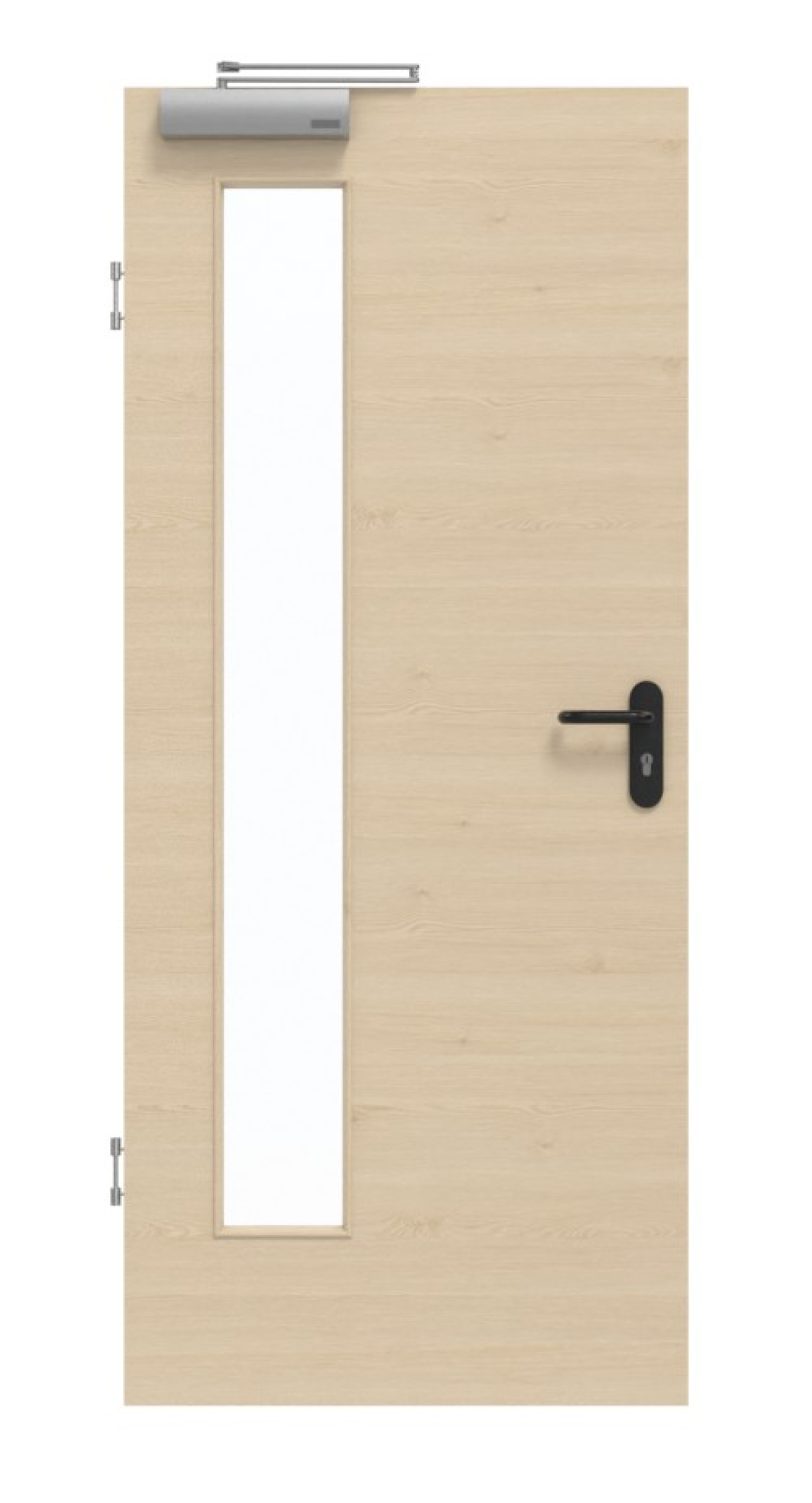 GARANT Rauchschutztür Quer Authentic Sand GCK08 mit Lichtausschnitt LA-4 bandseitig