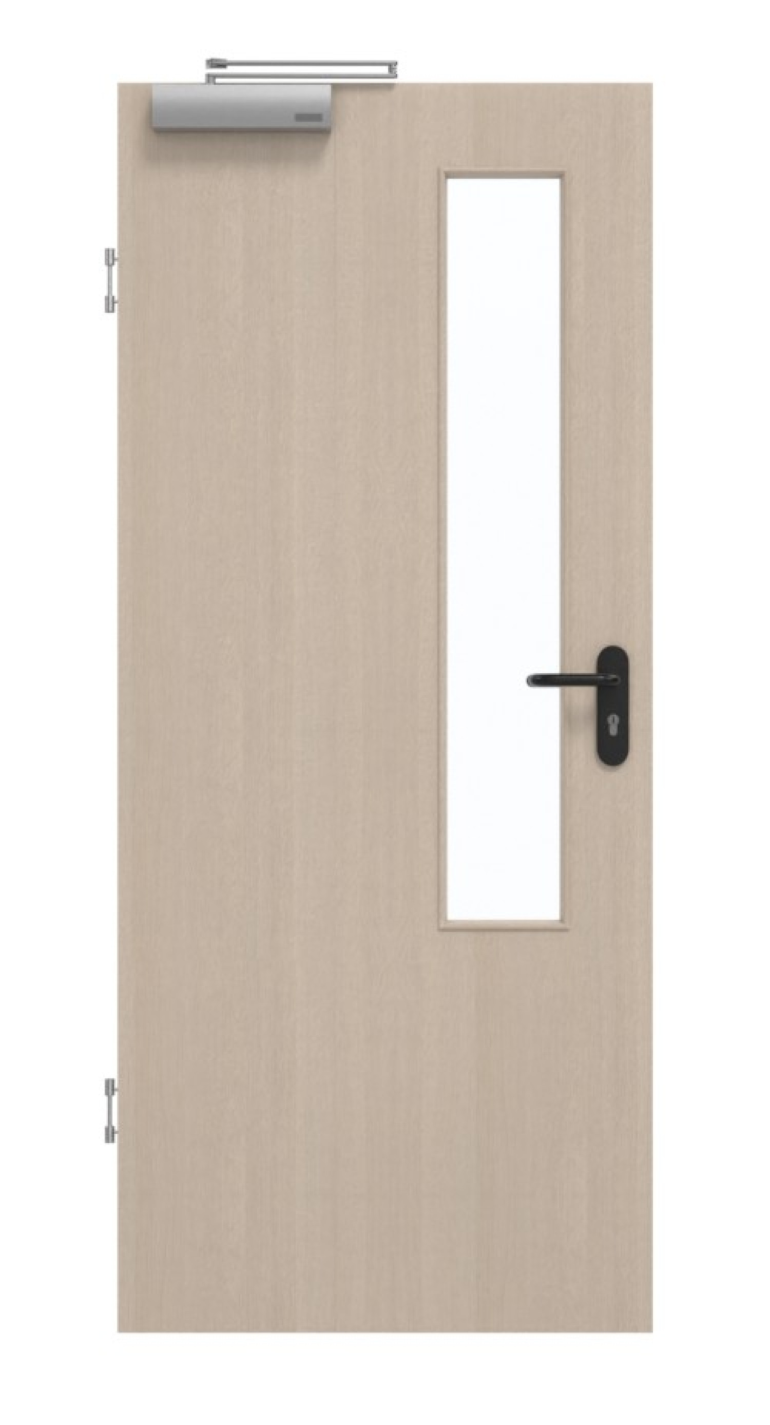 GARANT Rauchschutztür Authentic Akazie GCK08 mit Lichtausschnitt LA-5 schlossseitig