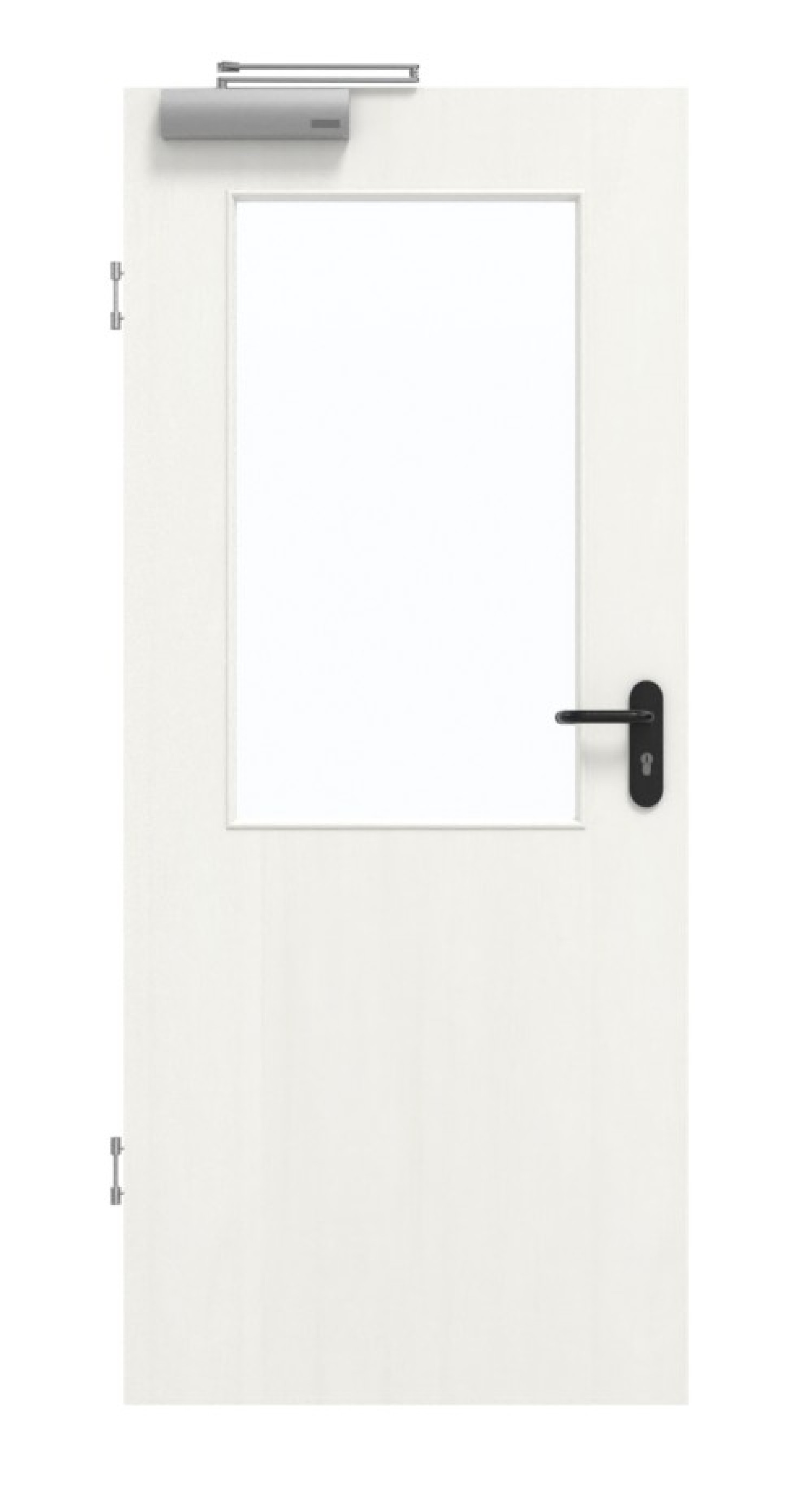 GARANT Rauchschutztür Authentic Bianco CePaL mit Lichtausschnitt LA-6
