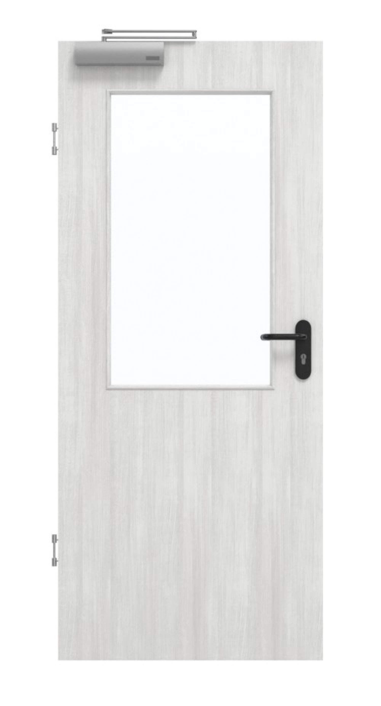 GARANT Rauchschutztür Authentic Grigio GCK08 mit Lichtausschnitt LA-6