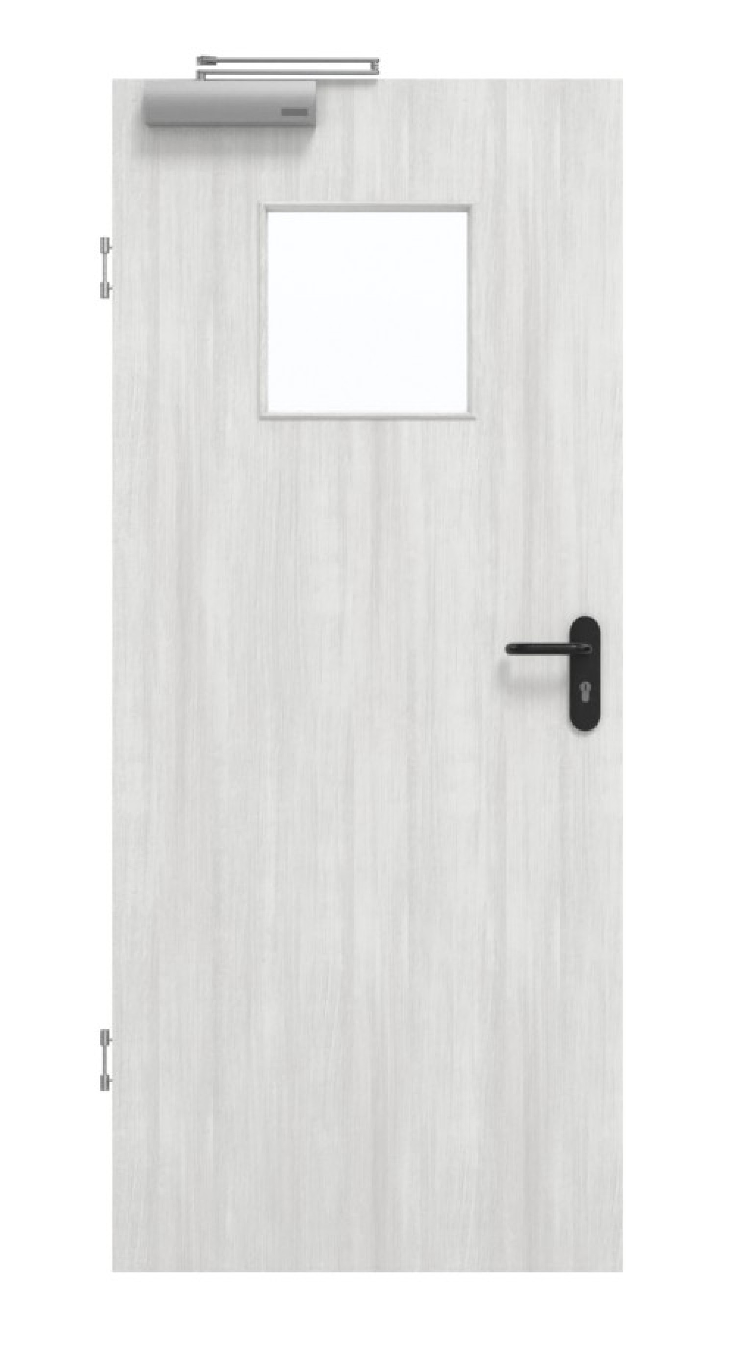 GARANT Rauchschutztür Authentic Grigio GCK08 mit Lichtausschnitt LA-8