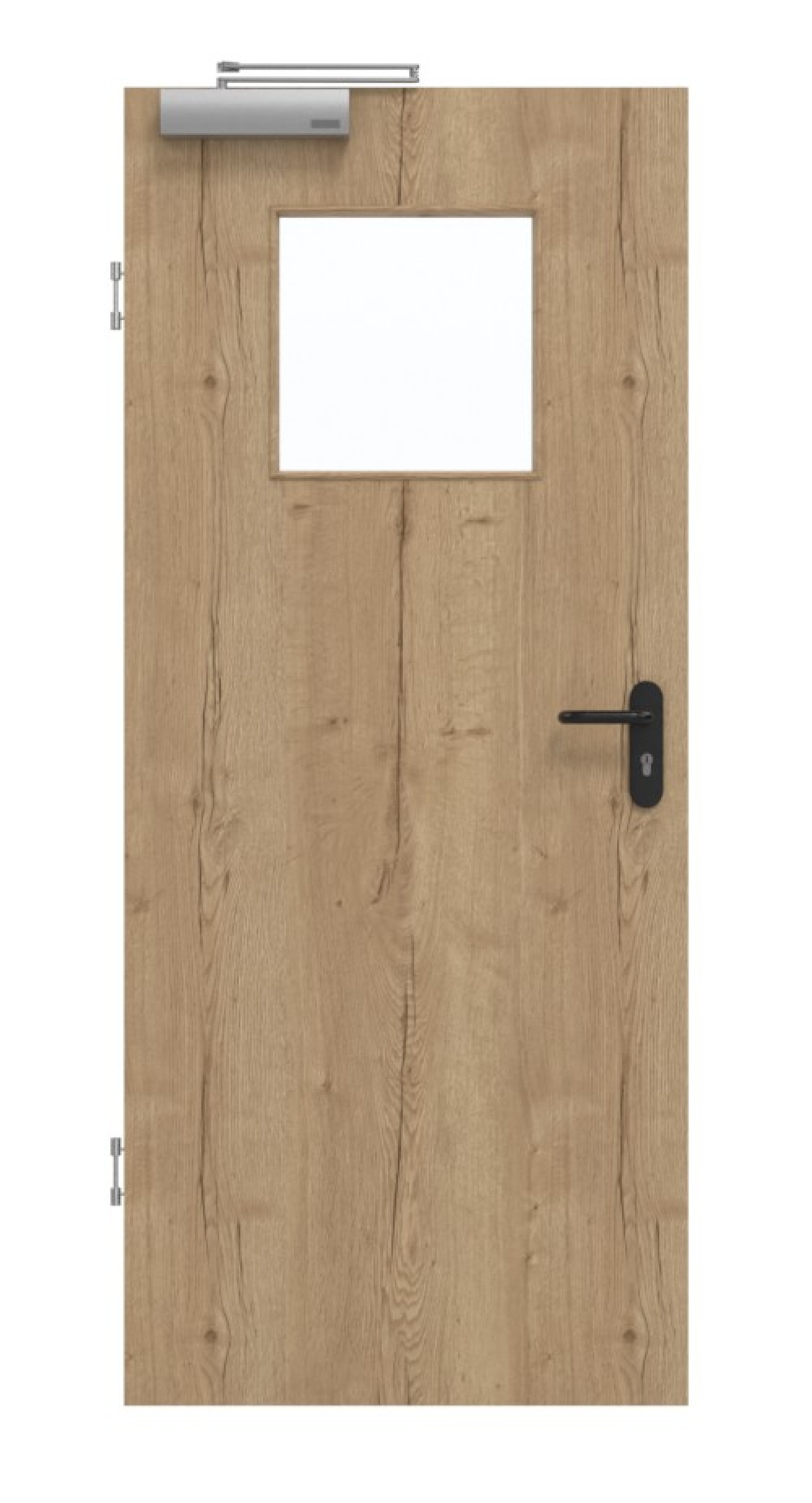 GARANT Rauchschutztür Authentic Risseiche GCK08 mit Lichtausschnitt LA-9