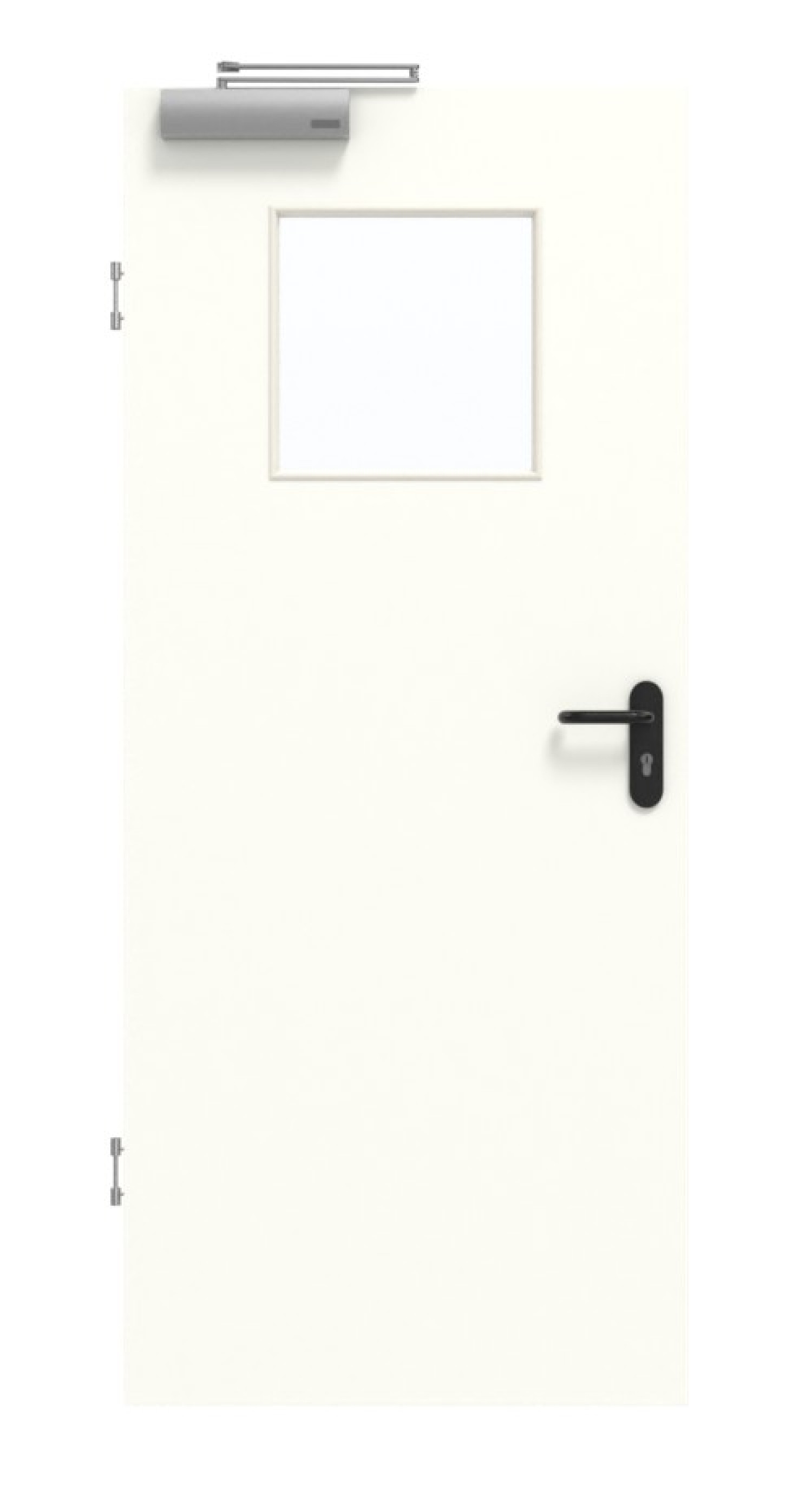 GARANT Rauchschutztür U11026SD Kristallweiß GHK08 mit Lichtausschnitt LA-9
