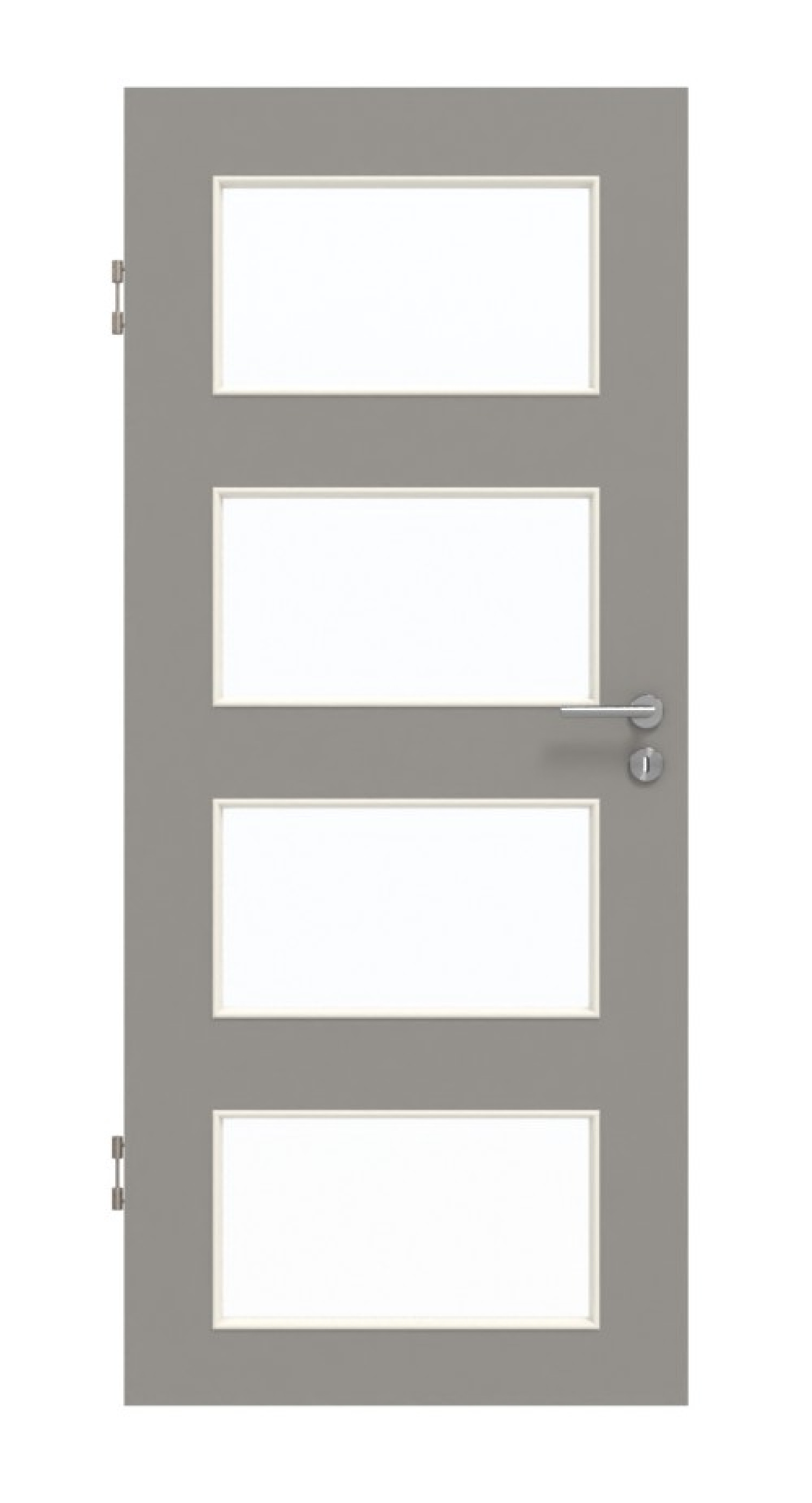GARANT Schallschutztür U12115SD Platingrau GHK08 mit Lichtausschnitt LA-11