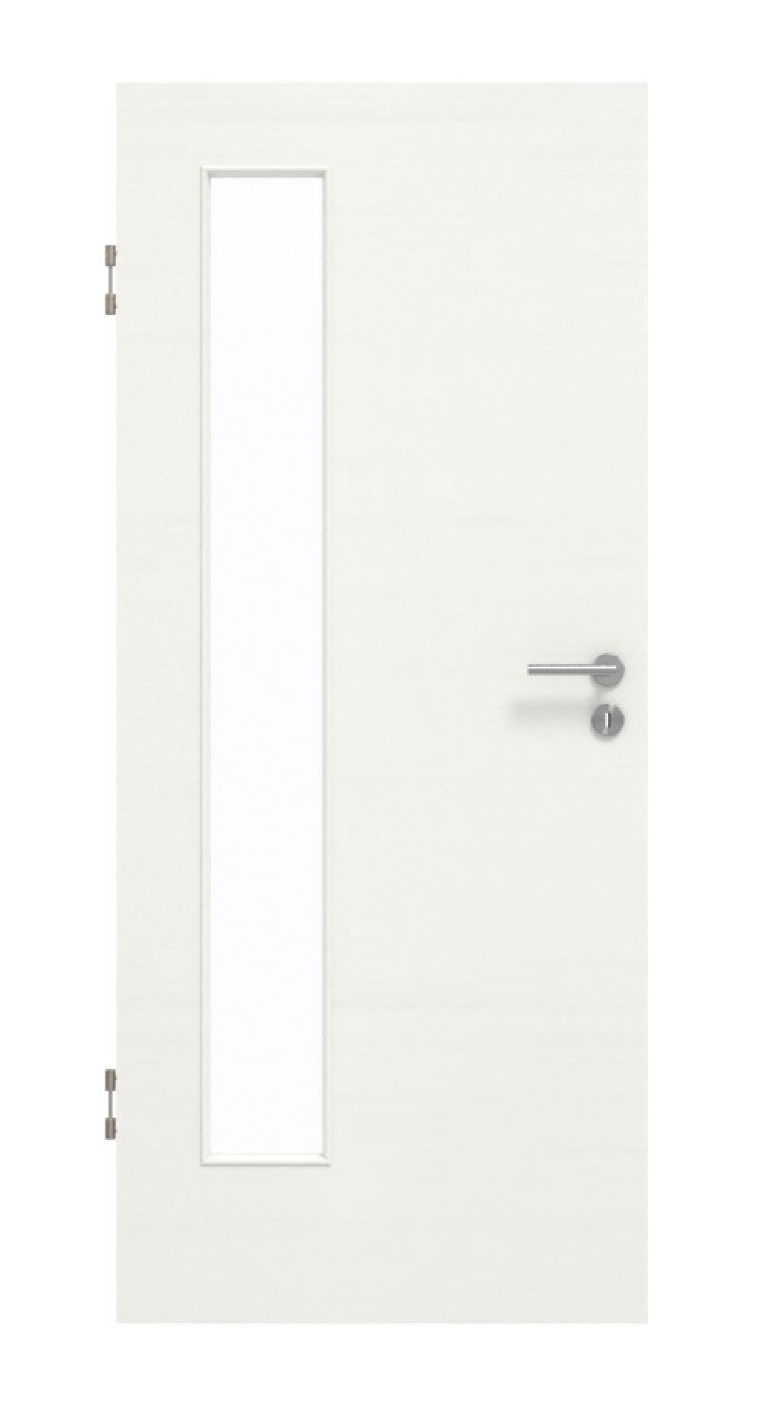 GARANT Schallschutztür Quer Authentic Bianco CePaL mit Lichtausschnitt LA-4 bandseitig