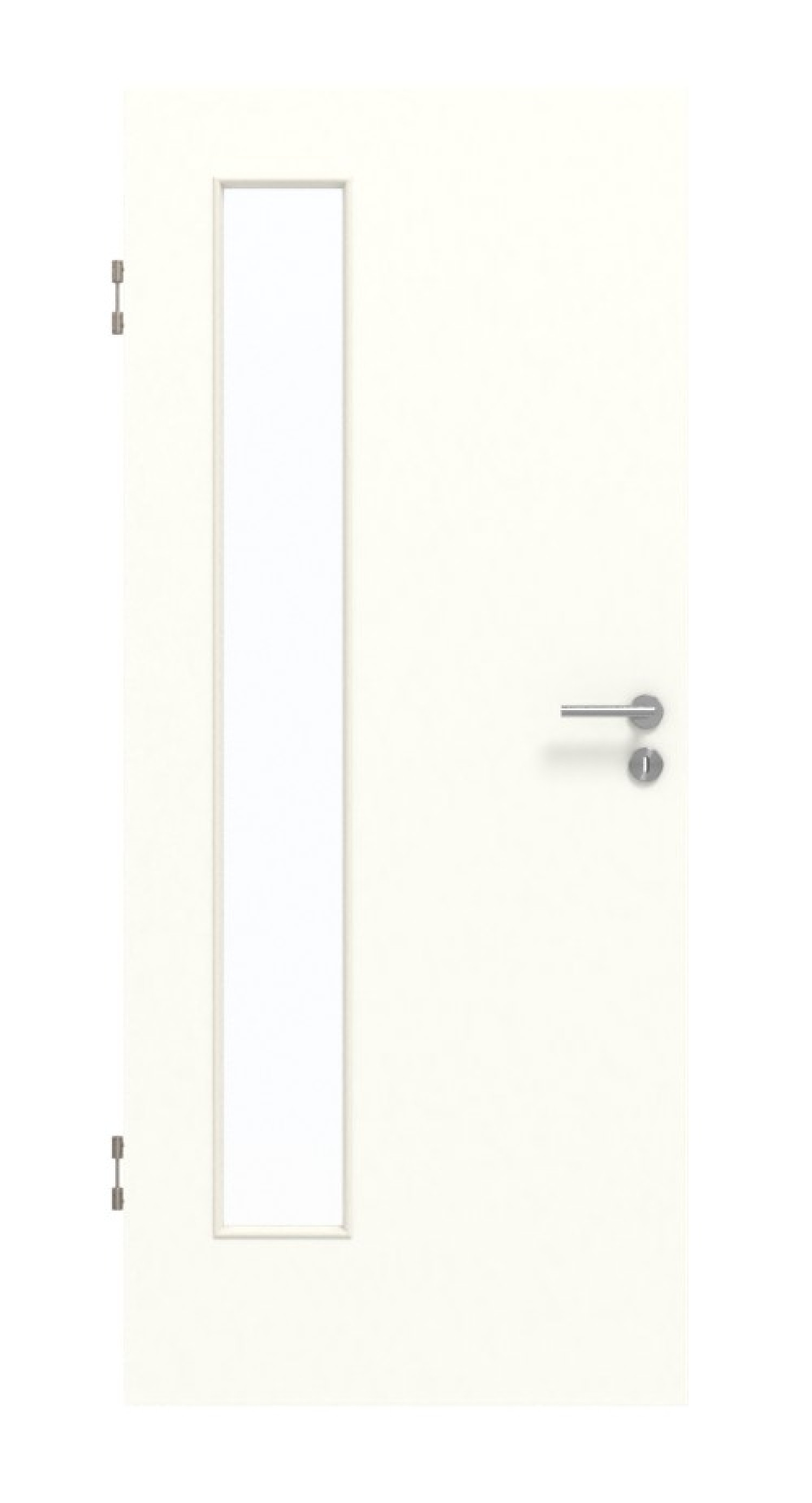 GARANT Schallschutztür W1000ST3 Premium Weiß GHK08 mit Lichtausschnitt LA-4 bandseitig