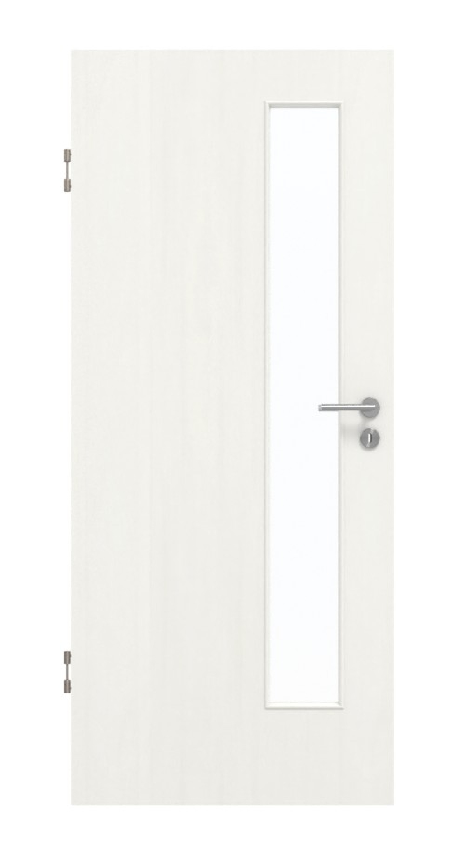 GARANT Schallschutztür Authentic Bianco GCK08 mit Lichtausschnitt LA-4 schlossseitig