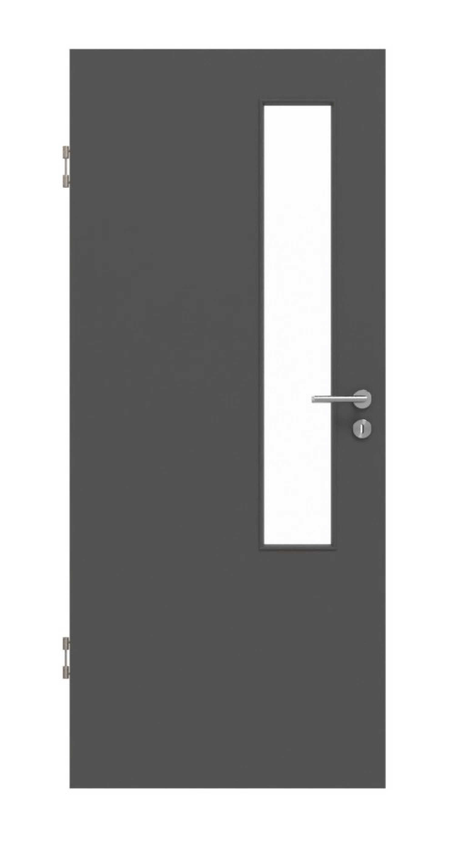 GARANT Schallschutztür 10622-60 Ebony CePaL mit Lichtausschnitt LA-5 schlossseitig