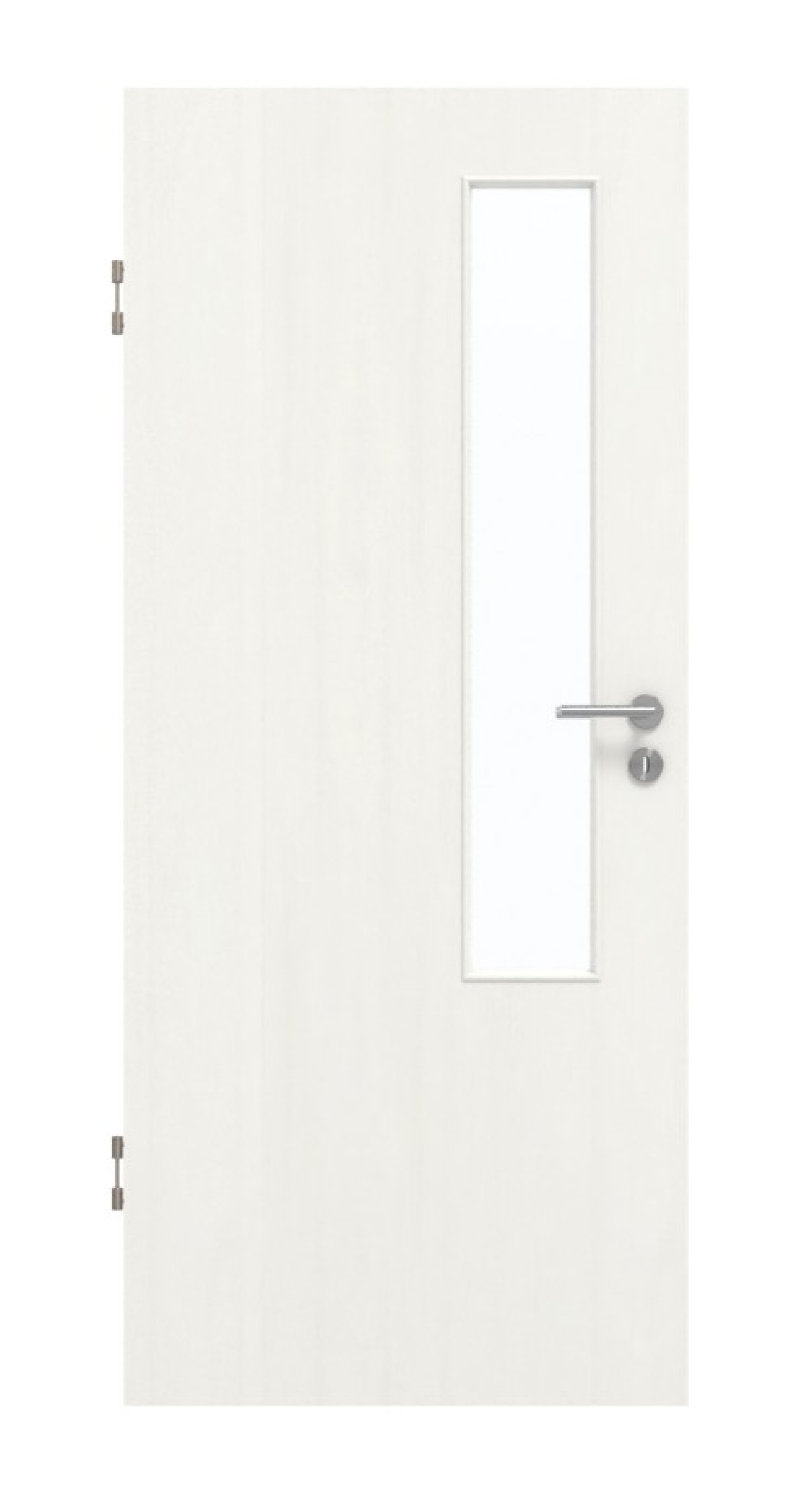 GARANT Schallschutztür Authentic Bianco GCK08 mit Lichtausschnitt LA-5 schlossseitig