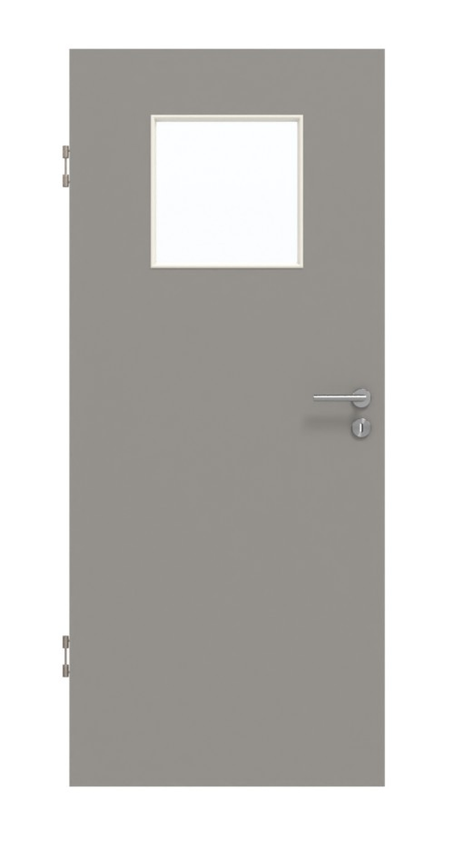 GARANT Schallschutztür U12115SD Platingrau GHK08 mit Lichtausschnitt LA-9