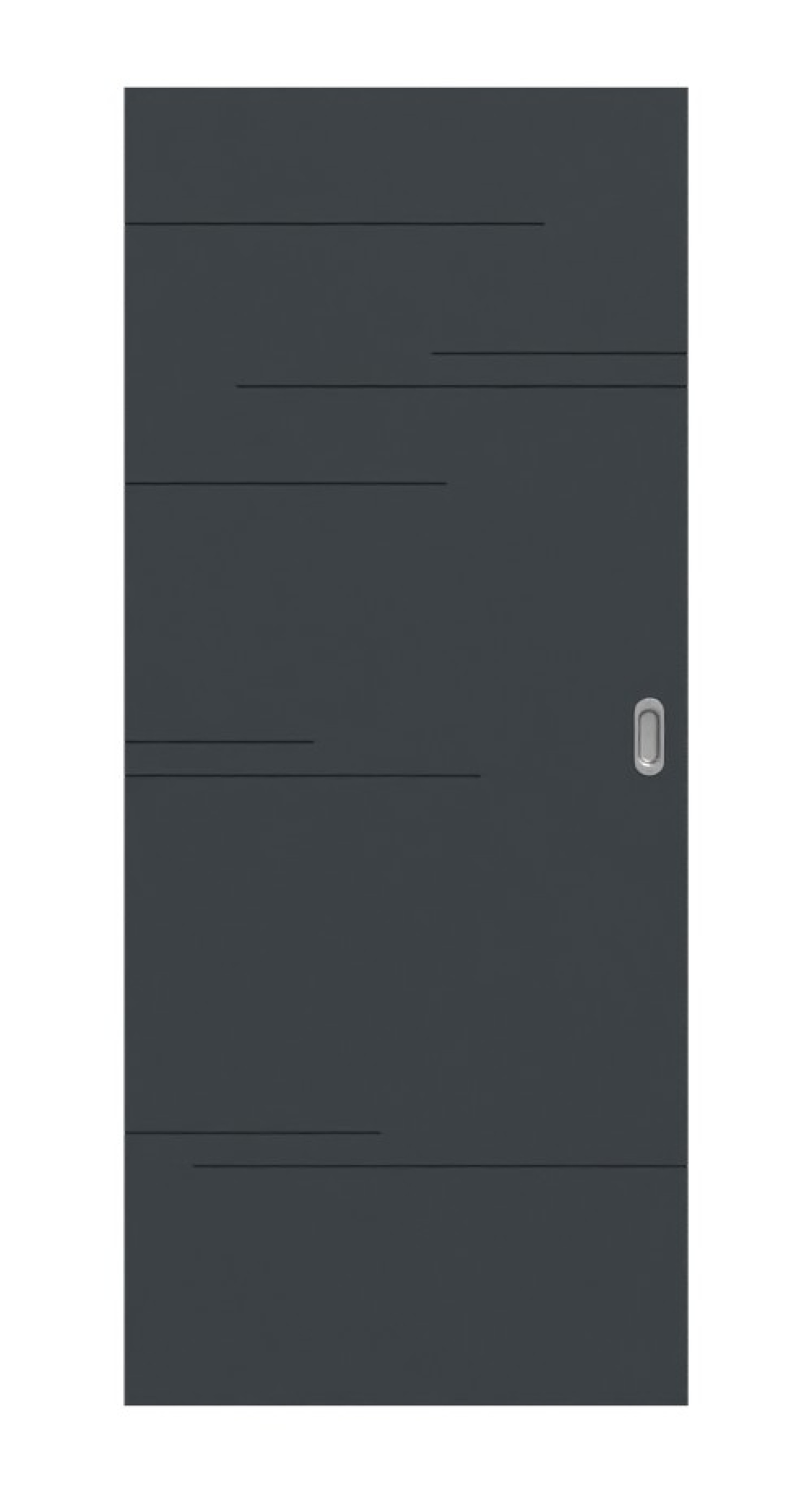 HÖRMANN Schiebetür Groove 50 Anthrazit RAL 7016 Lack DesignLine