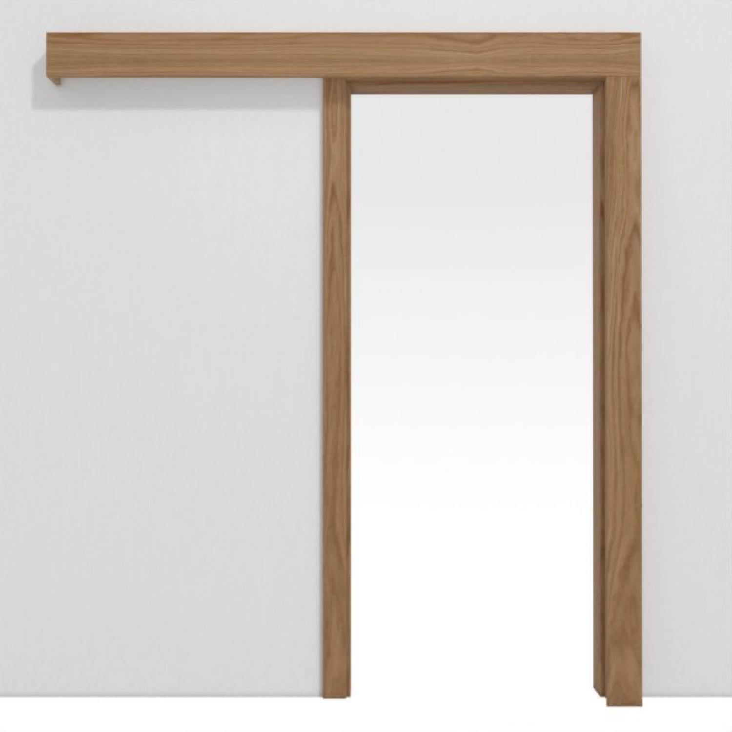 Bild von Schiebetür-System Classic vor der Wand laufend Echtholzfurniert Eiche - Jeld-Wen