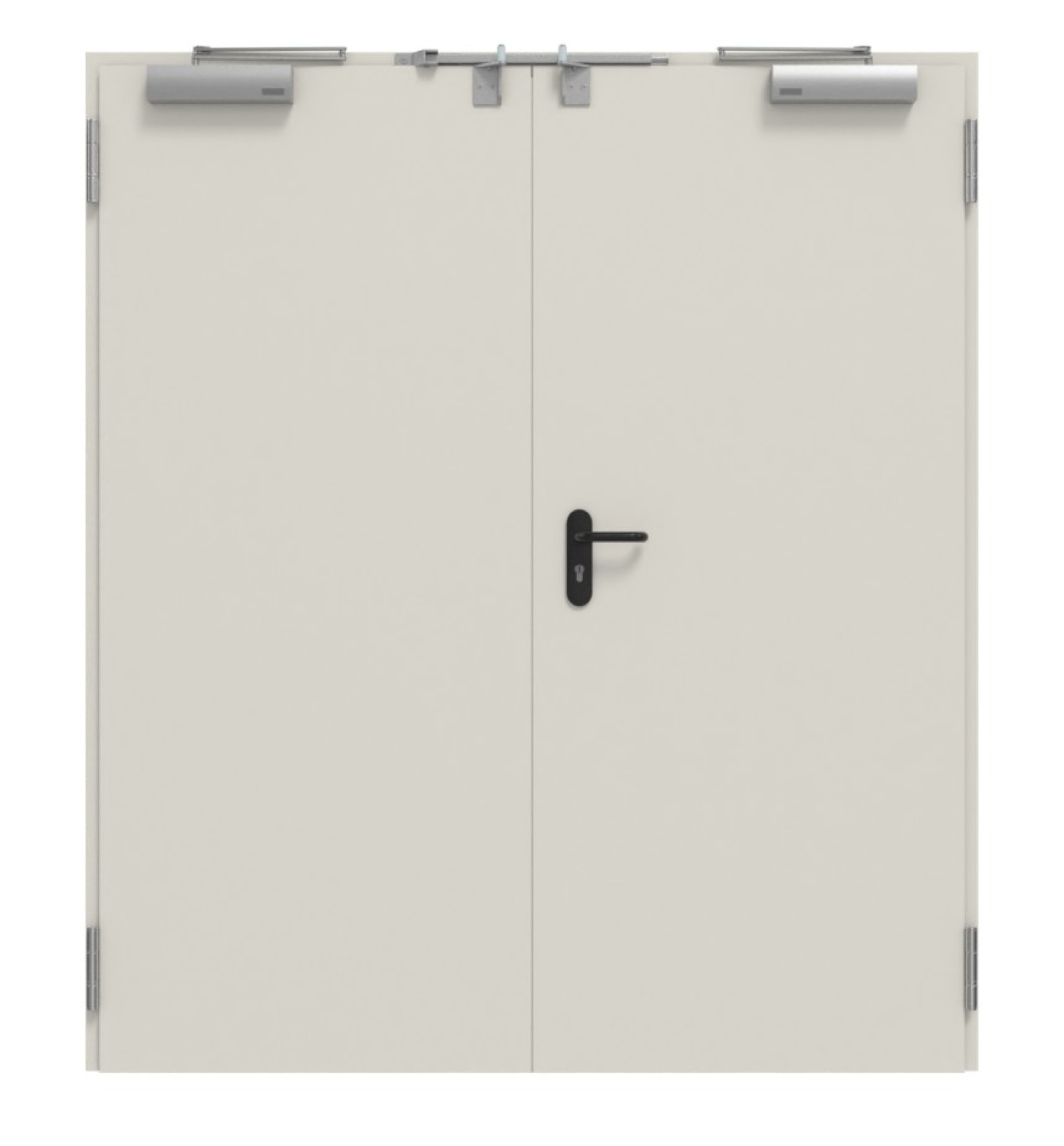 TECKENTRUP Außentür-Set 2-flg. Stahl mit Feuerschutzfunktion EI2 90-C5-SA 62-2 inkl. Eckzarge