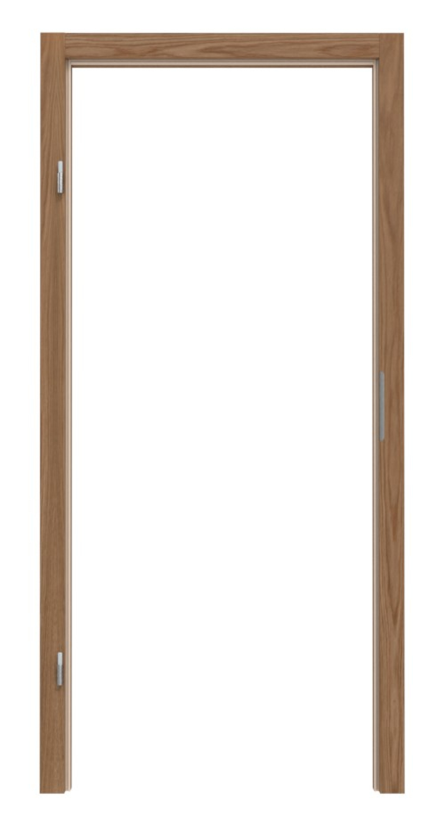 Blockrahmen Eiche rustikal lackiert mit eckiger Kante 80x60mm - Deine Tür