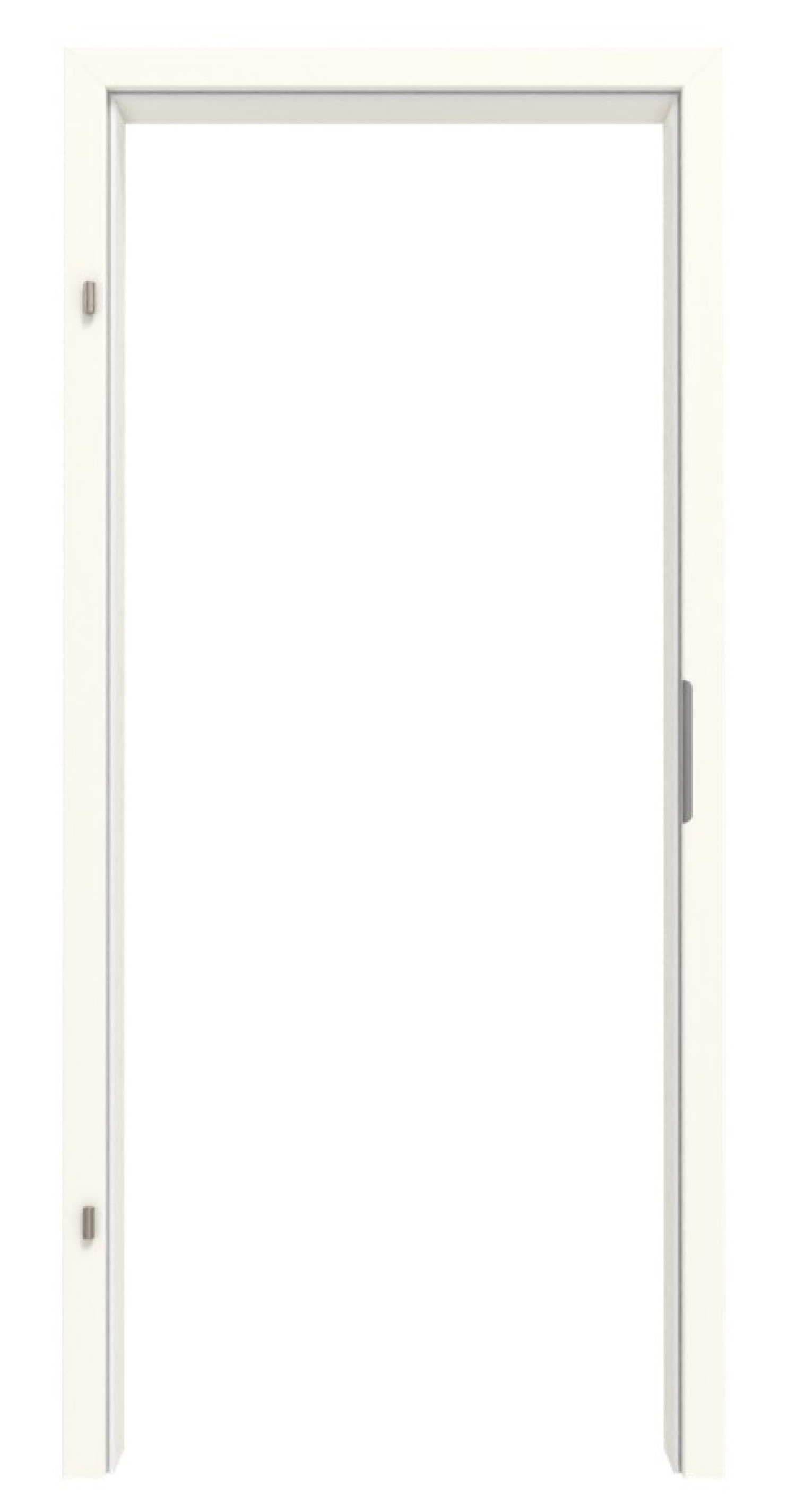 GARANT Zarge für Wohnungseingangstüren 0105-60 Pearl White CePaL mit kleiner Rundkante
