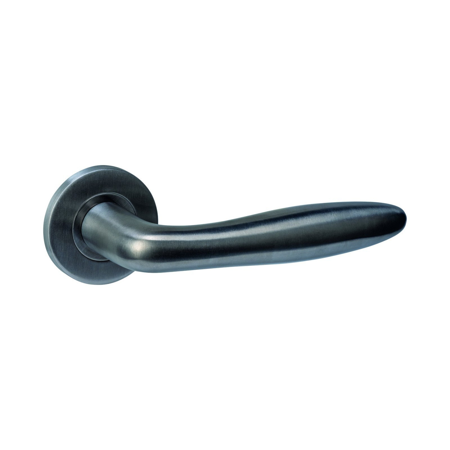 INTERSTEEL Türgriff Q 03 Anthrazit mit Rundrosette