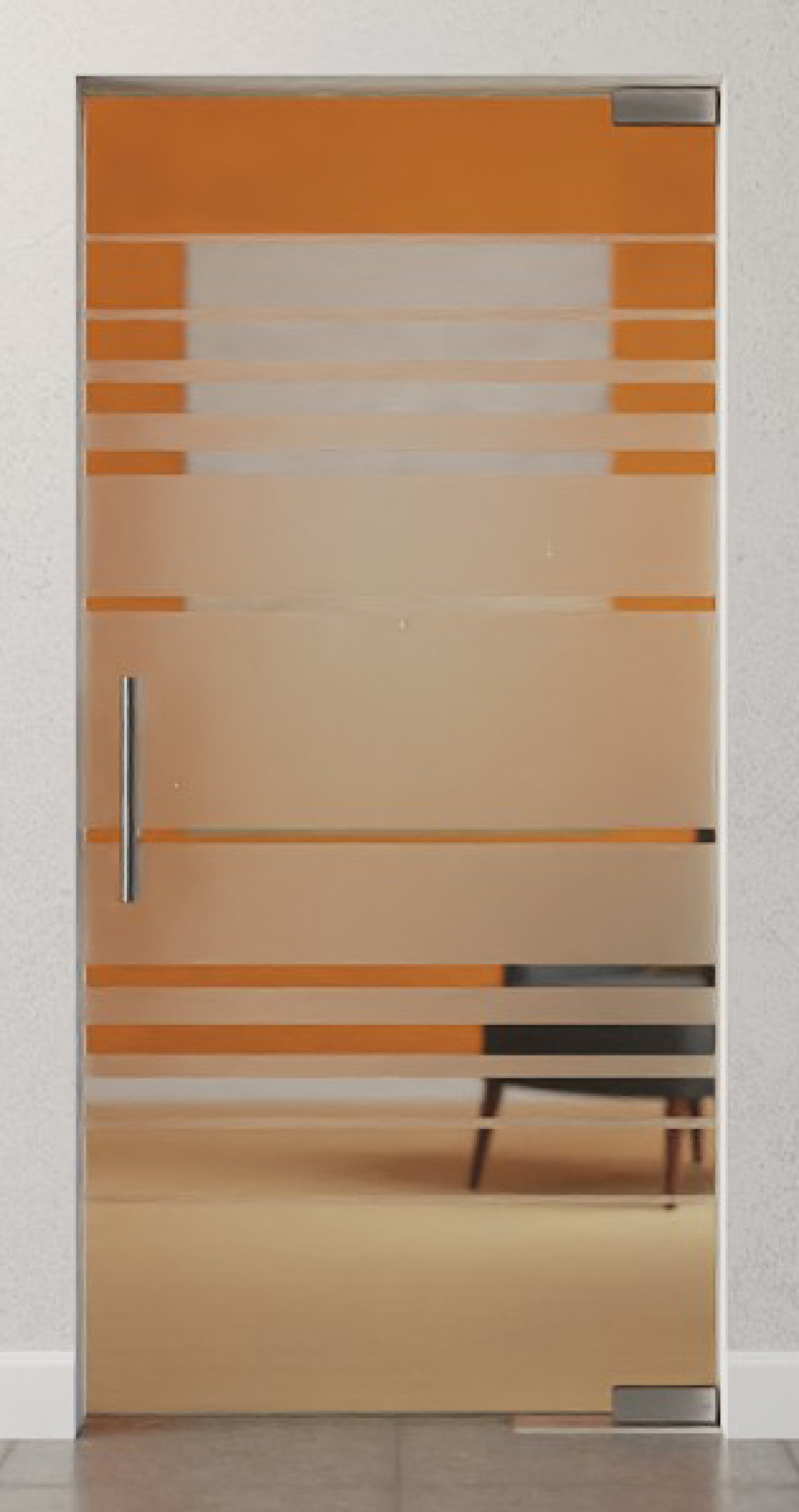Bild von Selina Motiv matt Glaspendeltür DORMA Mundus BTS Variante 1 - Erkelenz