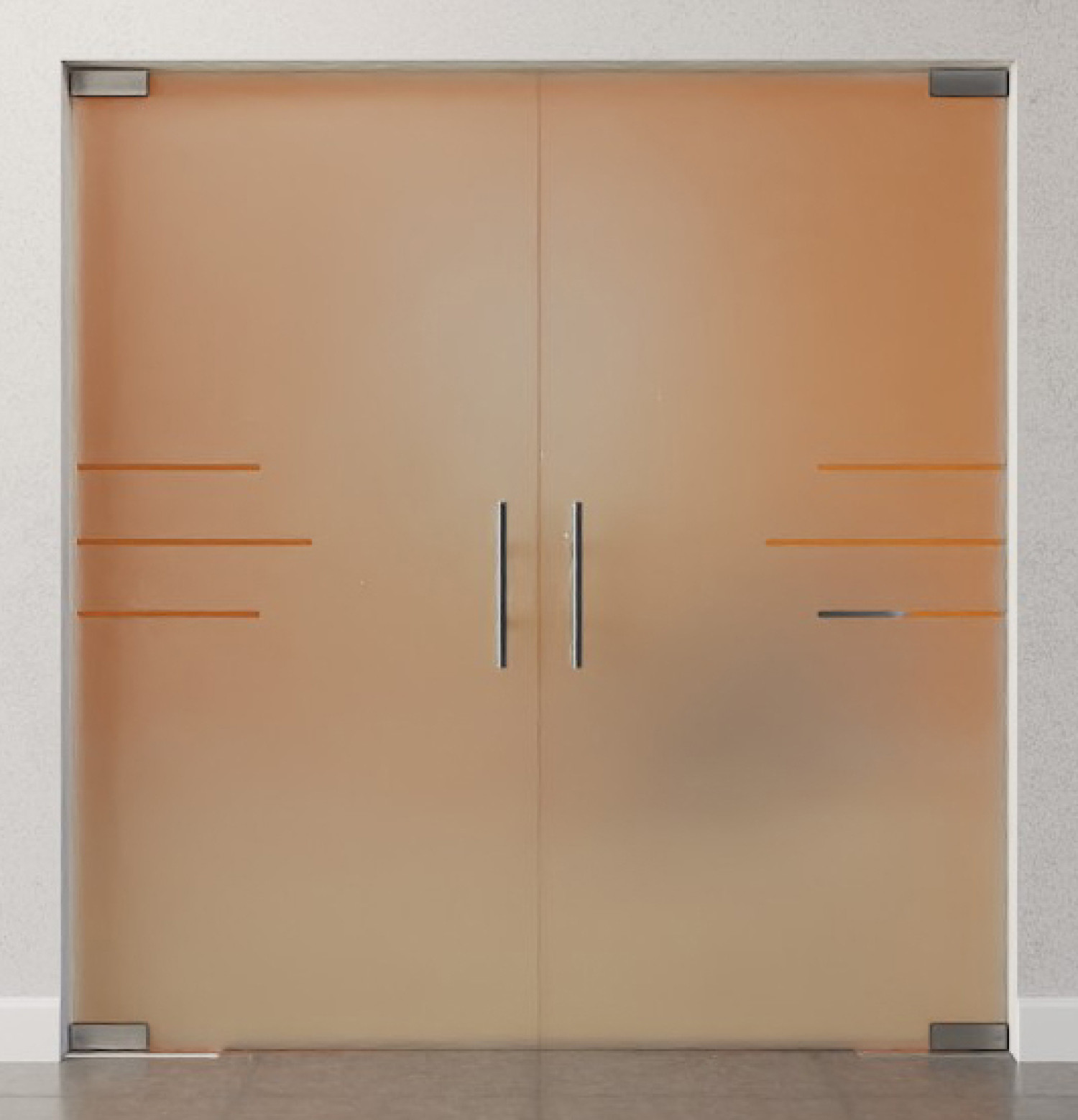 Bild von Bahia Motiv klar 2-flg. Glaspendeltür DORMA Mundus BTS Variante 4 - Erkelenz