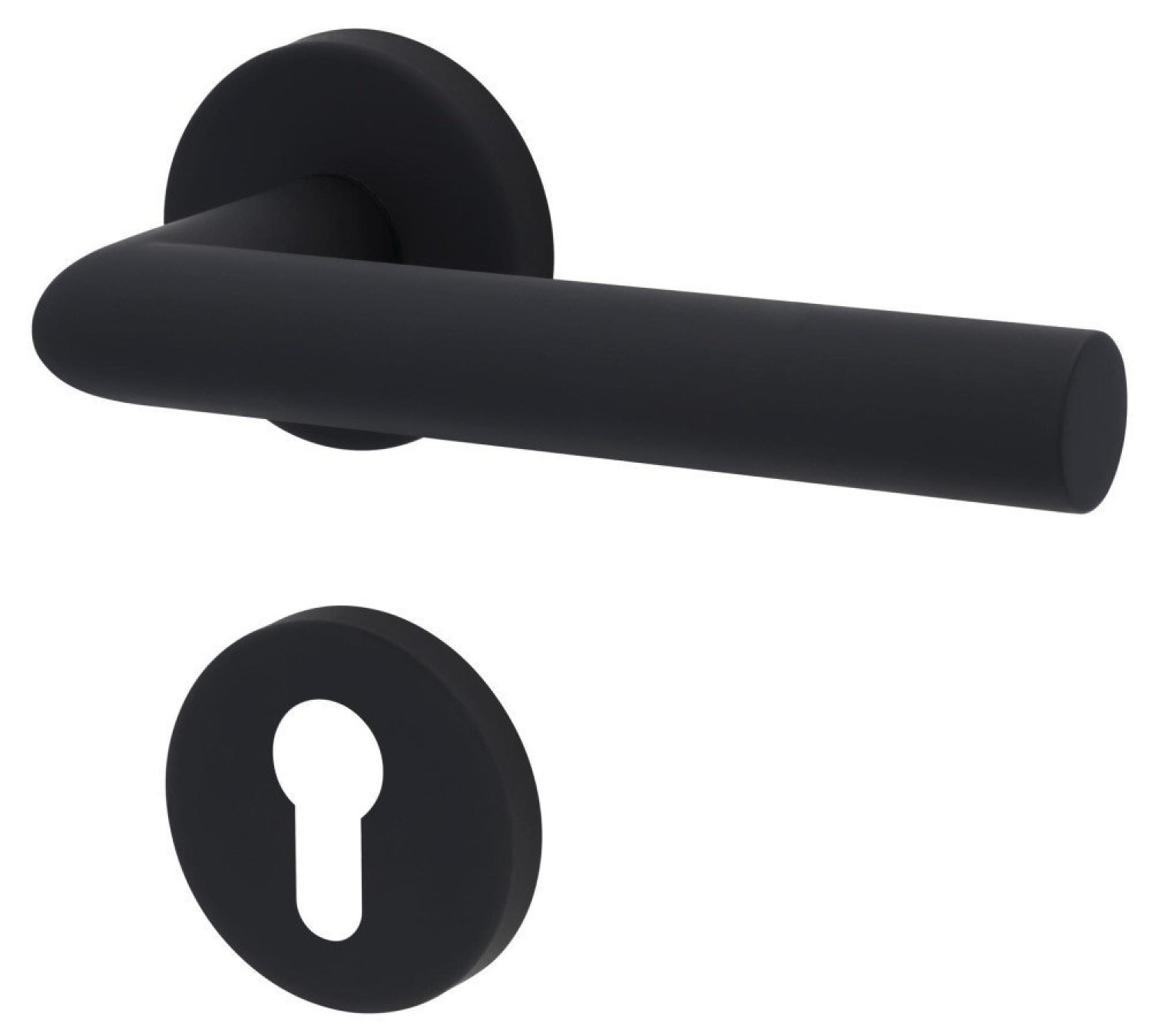 1. Bild von SÜDMETALL Feuerschutzbeschlag Ronny II - R Soft Touch Schwarz Top Speed