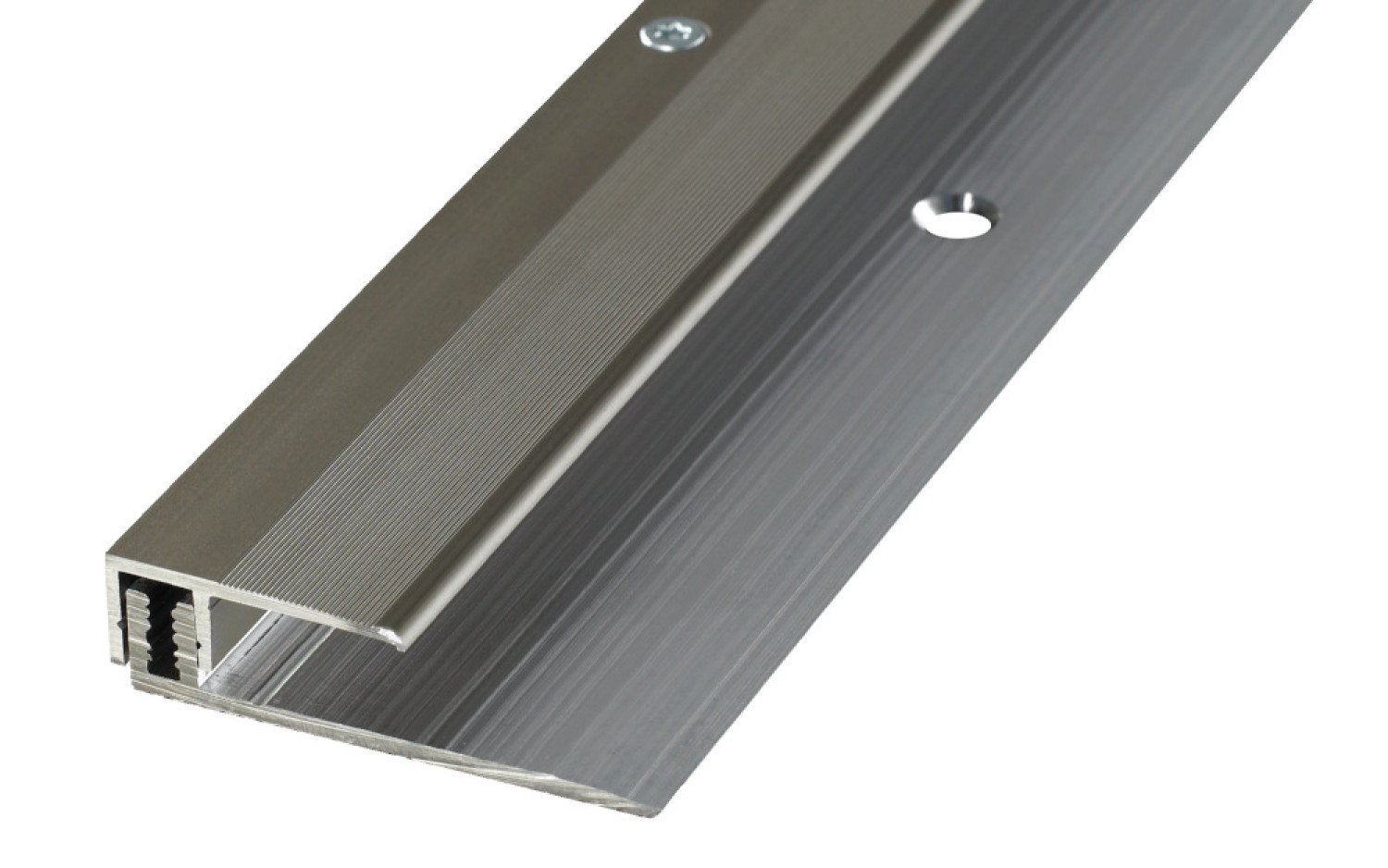 PROLINE PROVARIO Uni Abschlussprofil Aluminium 7-18mm eloxiert Edelstahl breites Bas. 270cm