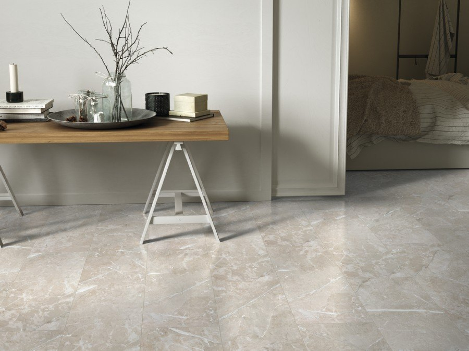 Ansicht von Laminat Granit beige Steinstruktur Autentico Bild 2