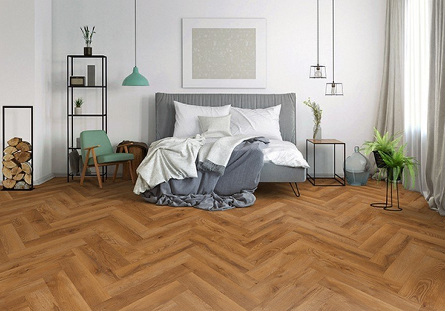 Laminat Benicarlo Eiche Fishbone Reihe