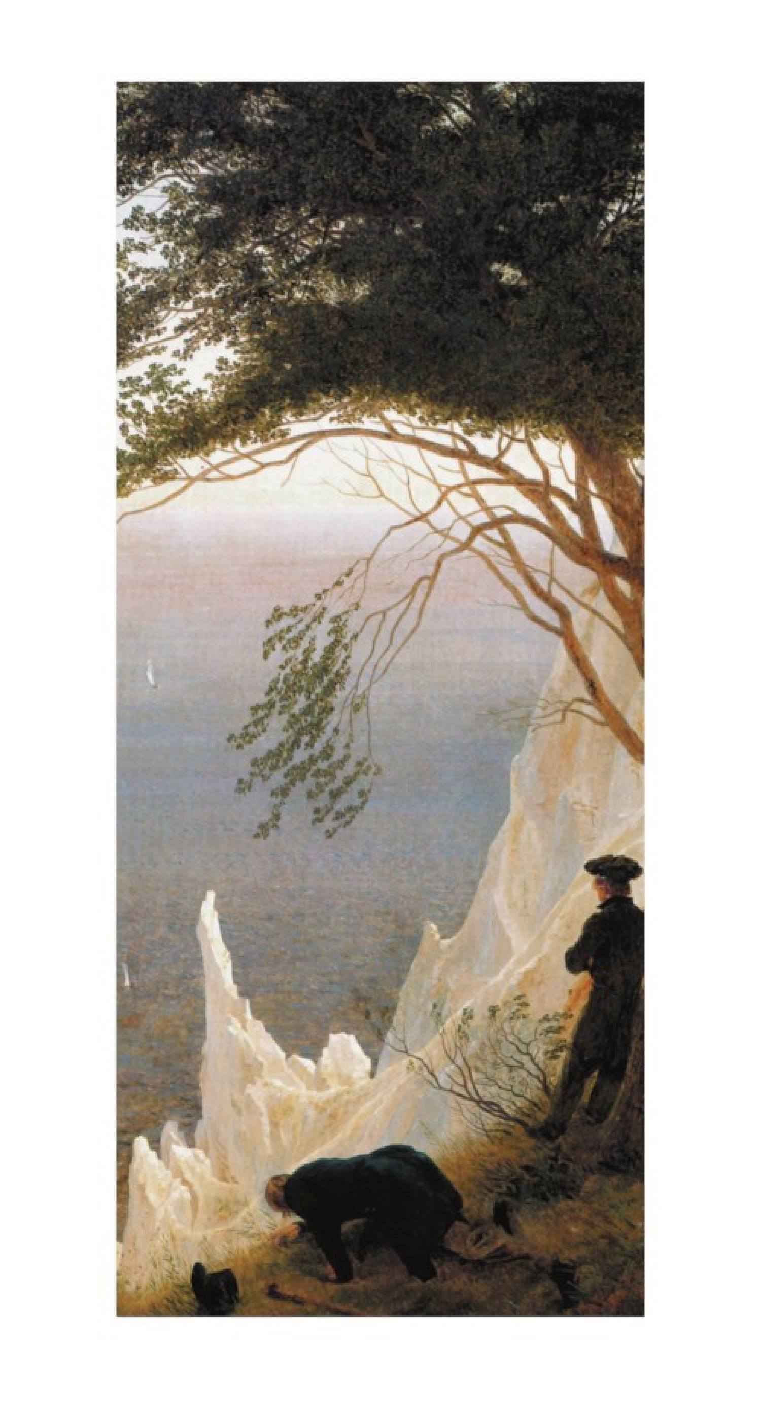 Caspar David Friedrich Reproduktion auf eigener Innentür Kreidefelsen auf Rügen