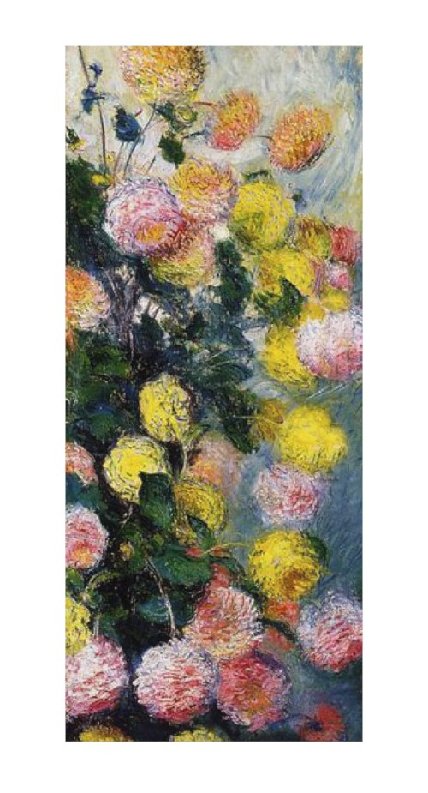 Claude Monet Reproduktion auf eigener Innentür Dahlien 2