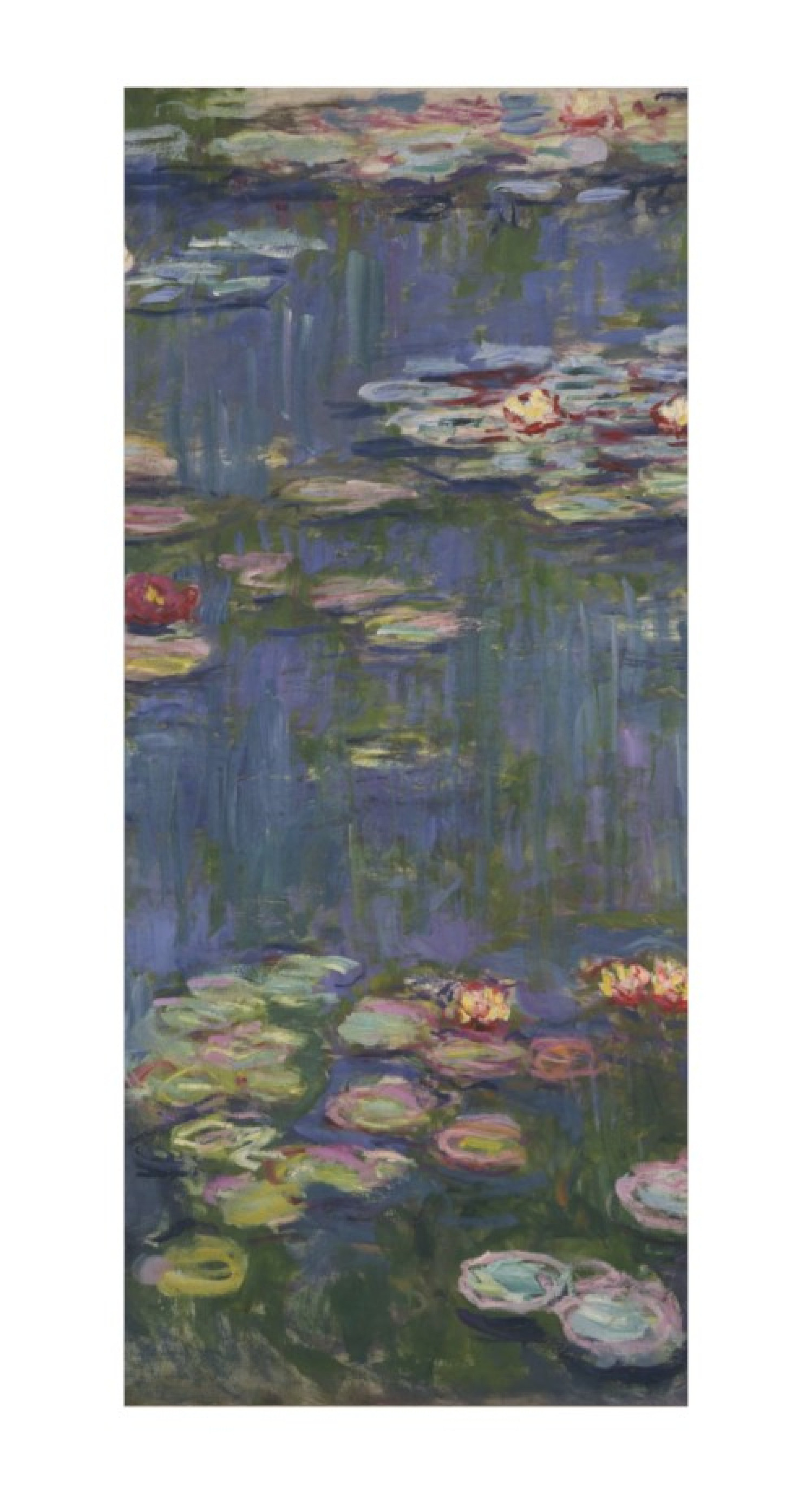 Claude Monet Reproduktion auf eigener Innentür Wasserlilien 1